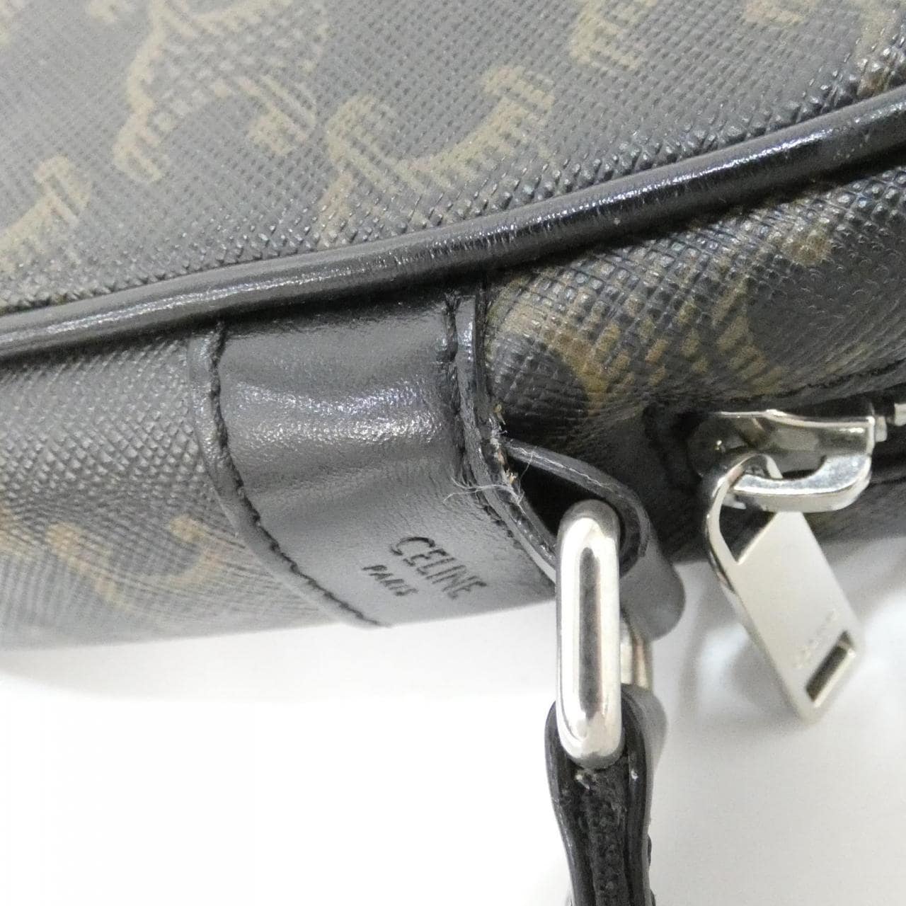 CELINE 197202DND Shoulder Canvas Black Canvas Rank A - Thumbnail 4