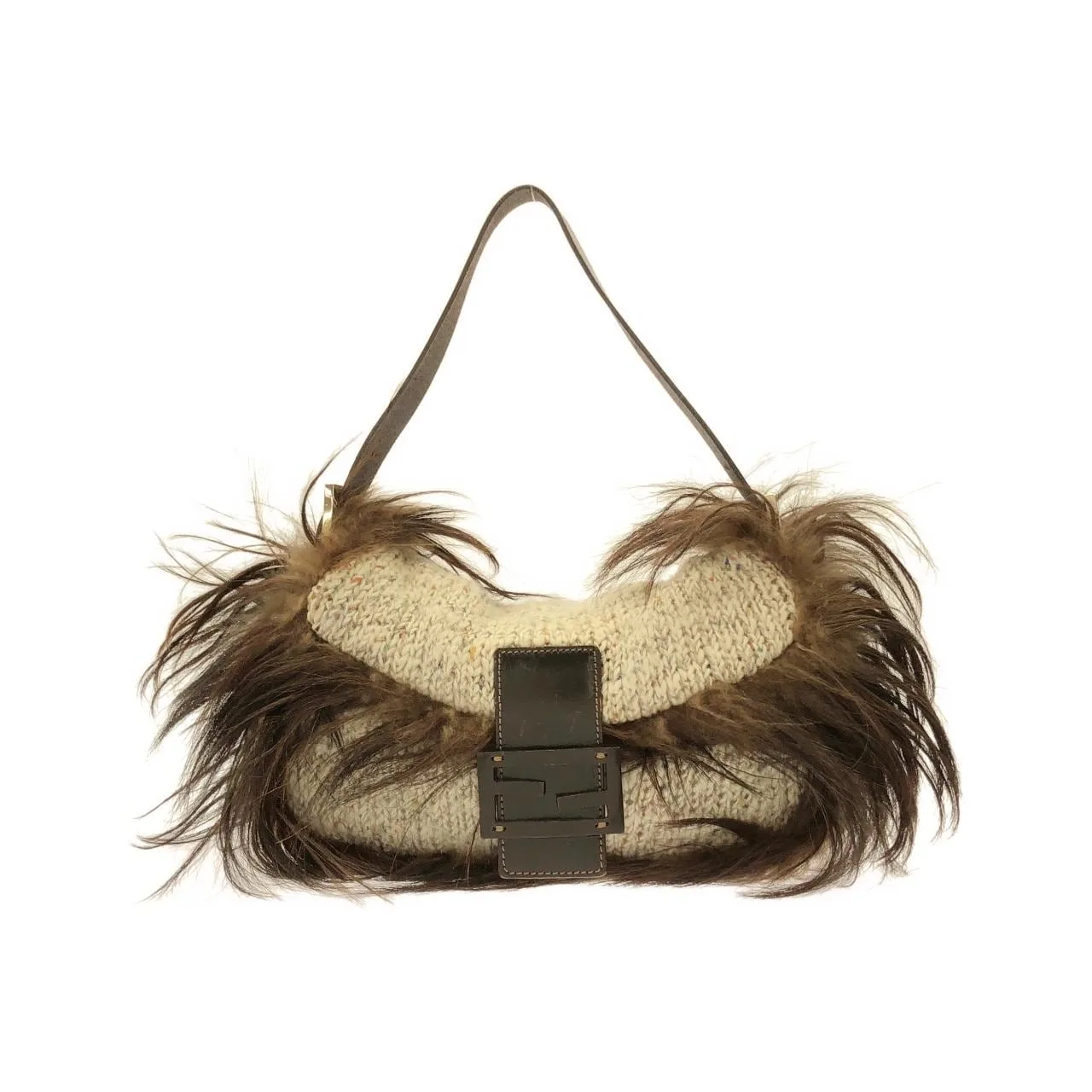 FENDI Baguette 26424 Handbag Brown