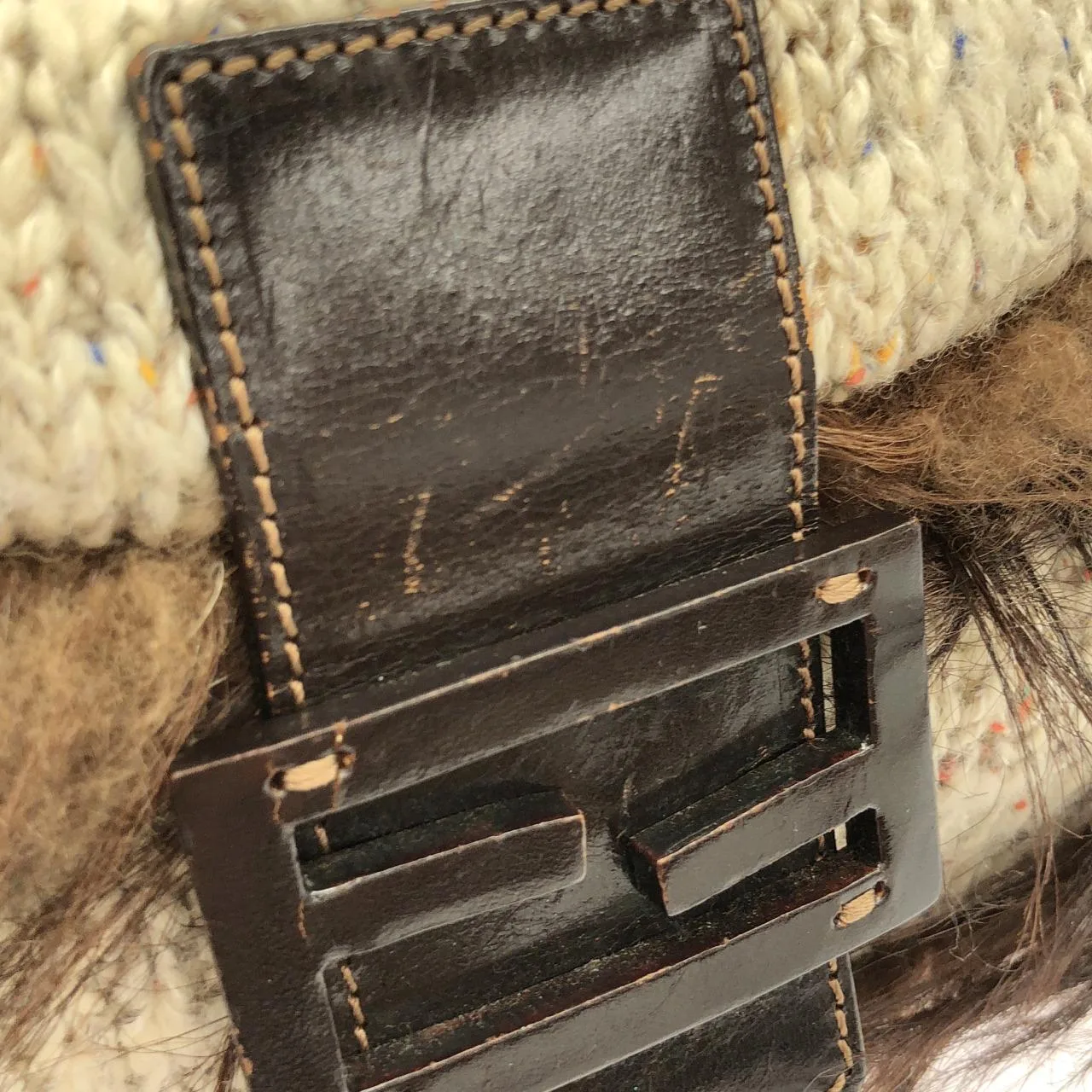 FENDI Baguette 26424 Handbag 棕色 中古品B - 縮圖 4