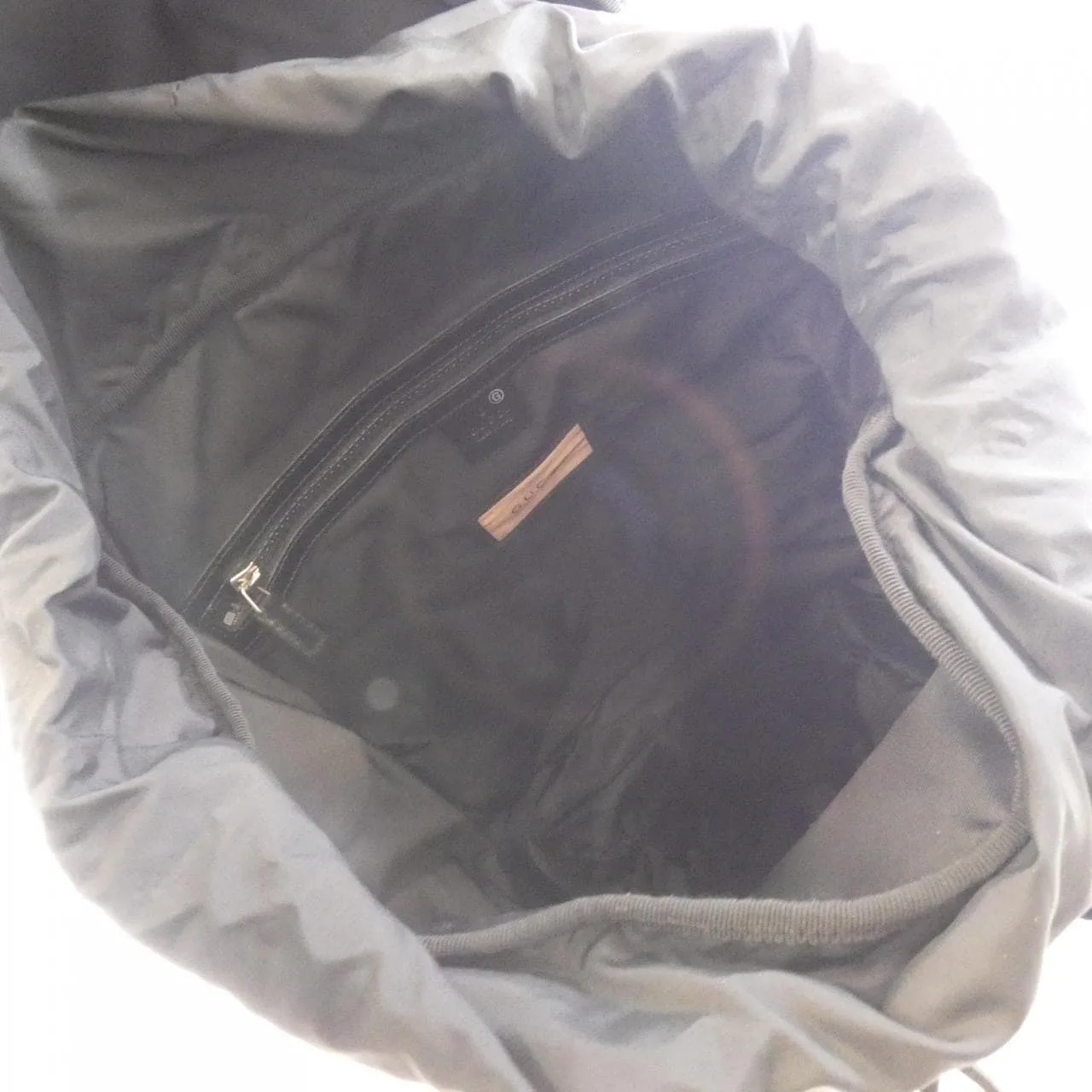 GUCCI 429037 K4U1X Backpack Canvas 黑色 帆布 中古品A - 縮圖 7