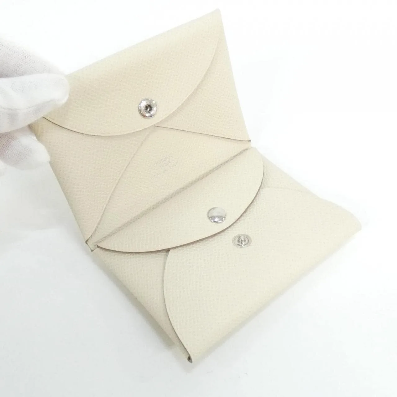 HERMES 083035CK Coin Case Epsom Black Epsom Leather Rank A - Thumbnail 3