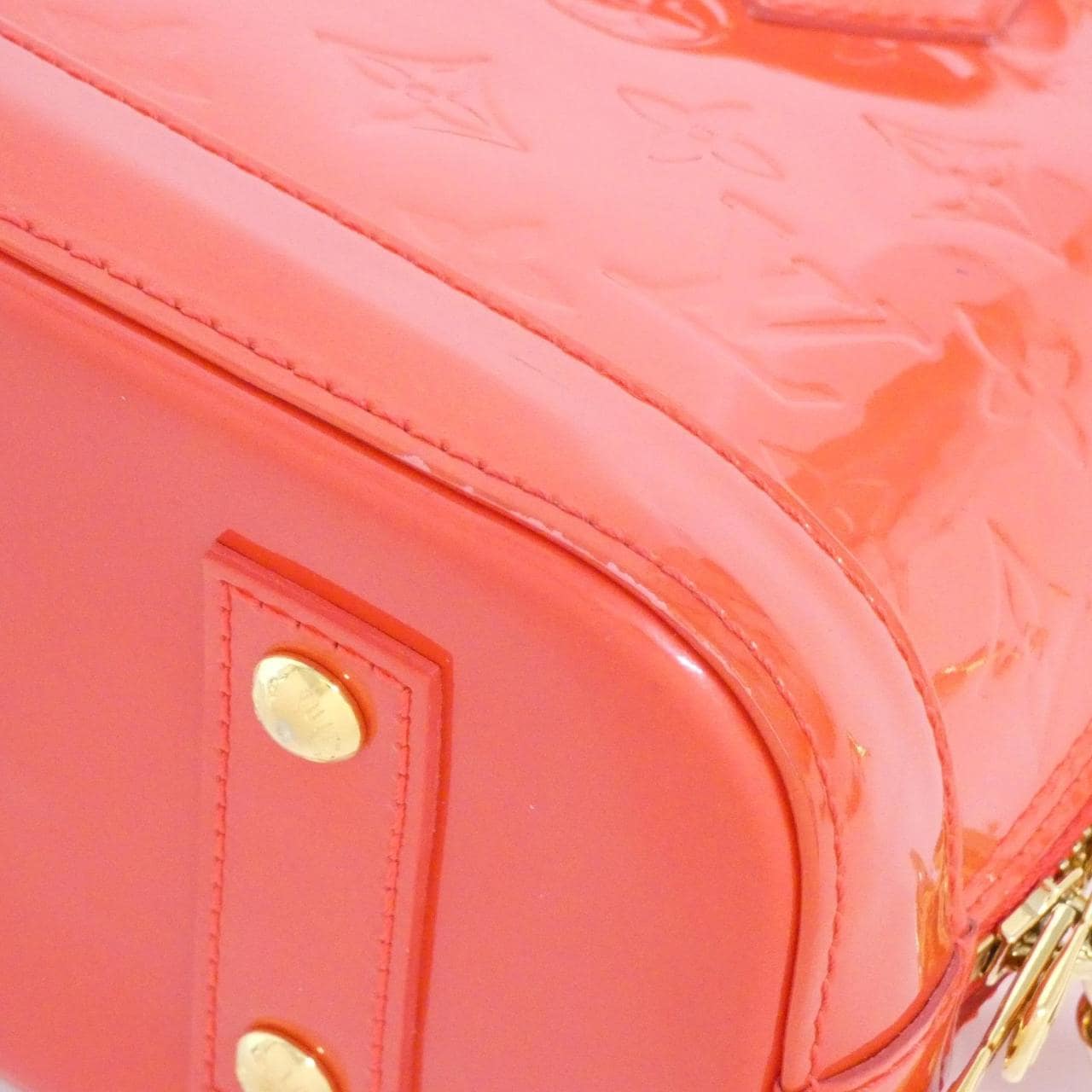 LOUIS VUITTON Alma M91698 Handbag Vernis Rouge Vernis Rank A - Thumbnail 2