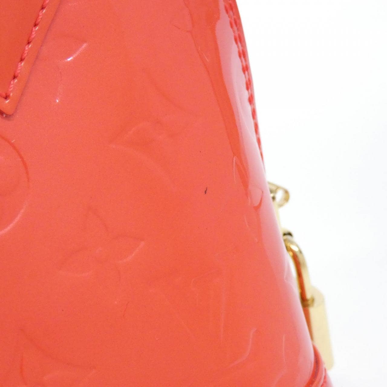 LOUIS VUITTON Alma M91698 Handbag Vernis Rouge Vernis Rank A - Thumbnail 3