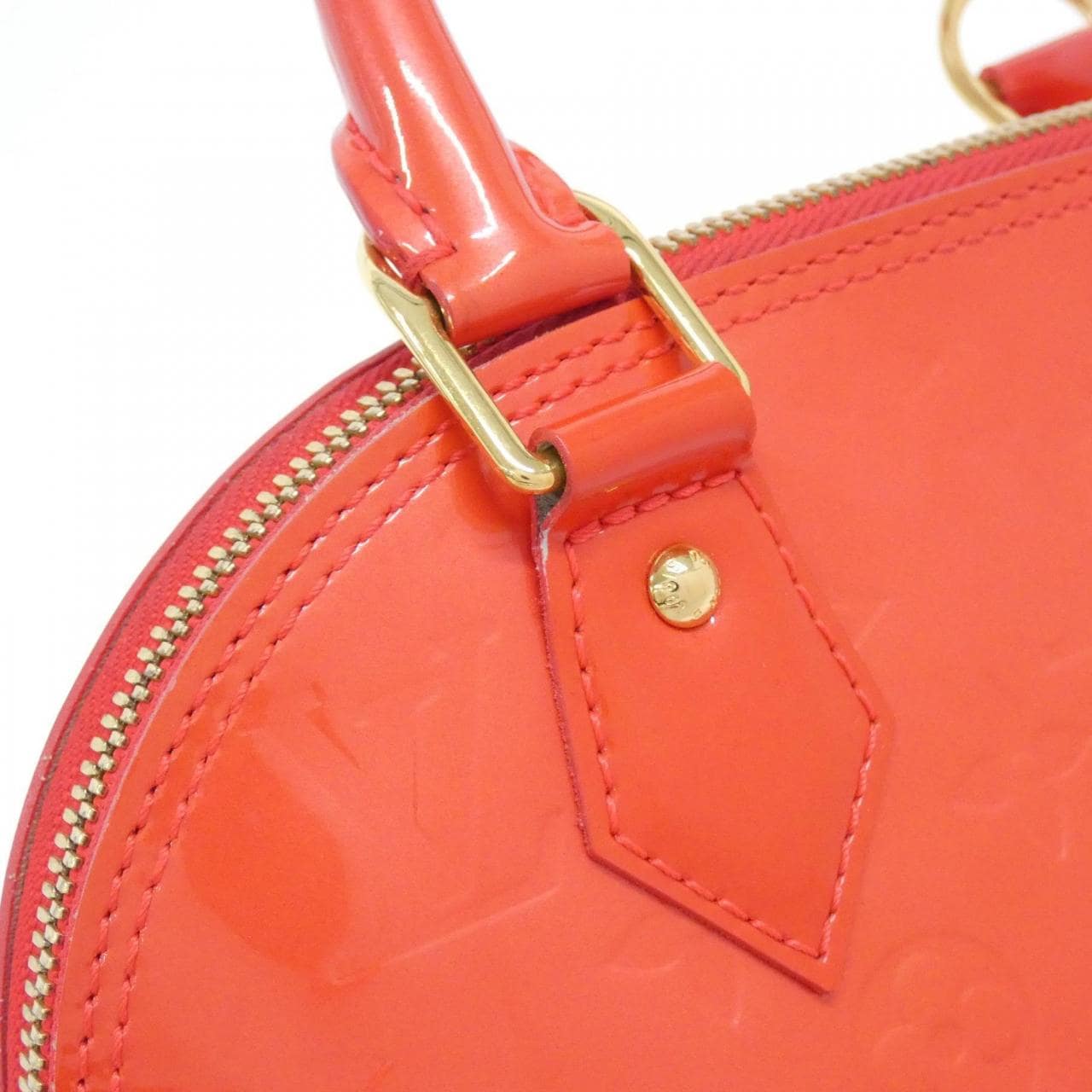 LOUIS VUITTON Alma M91698 Handbag Vernis Rouge Vernis Rank A - Thumbnail 5