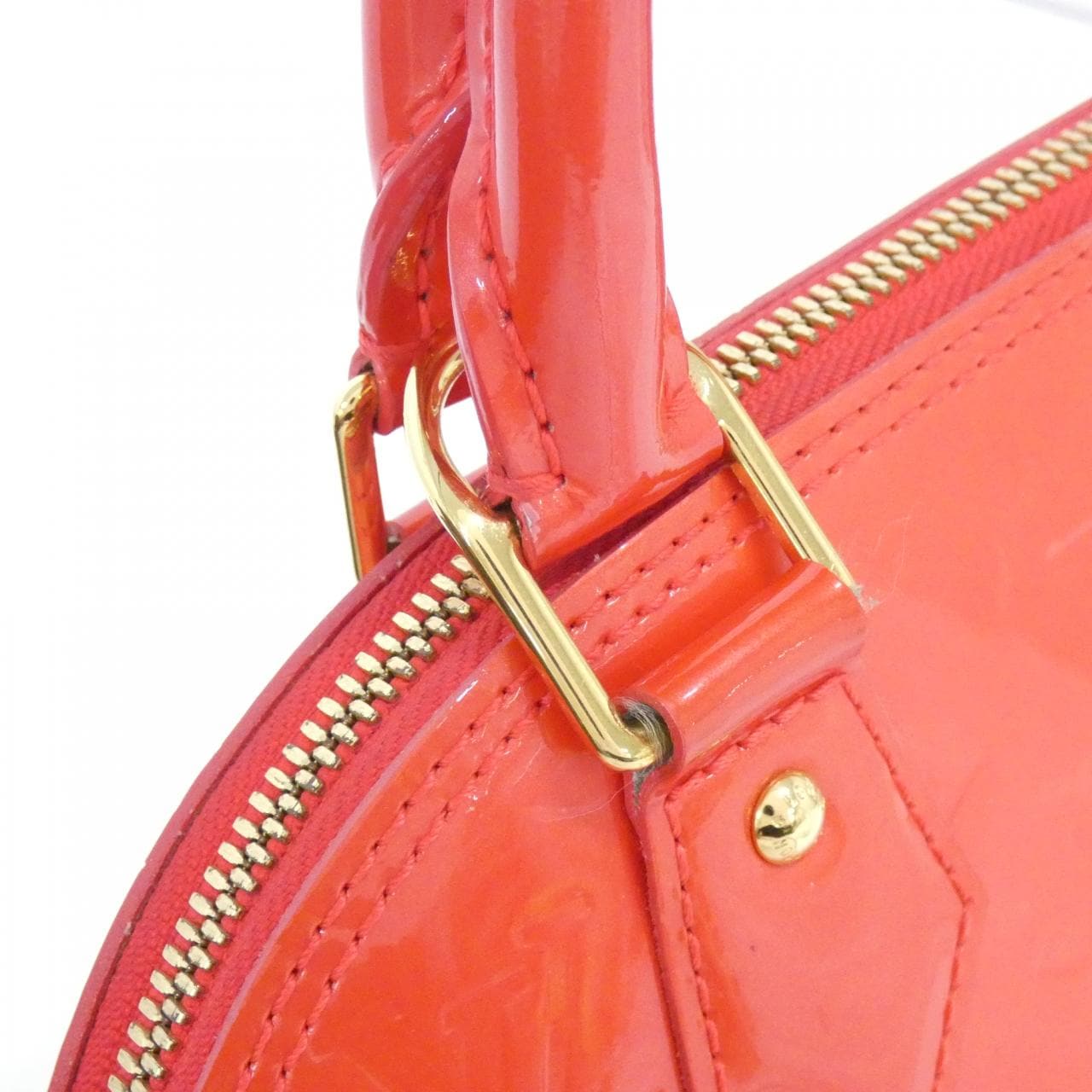 LOUIS VUITTON Alma M91698 Handbag Vernis Rouge Vernis Rank A - Thumbnail 7