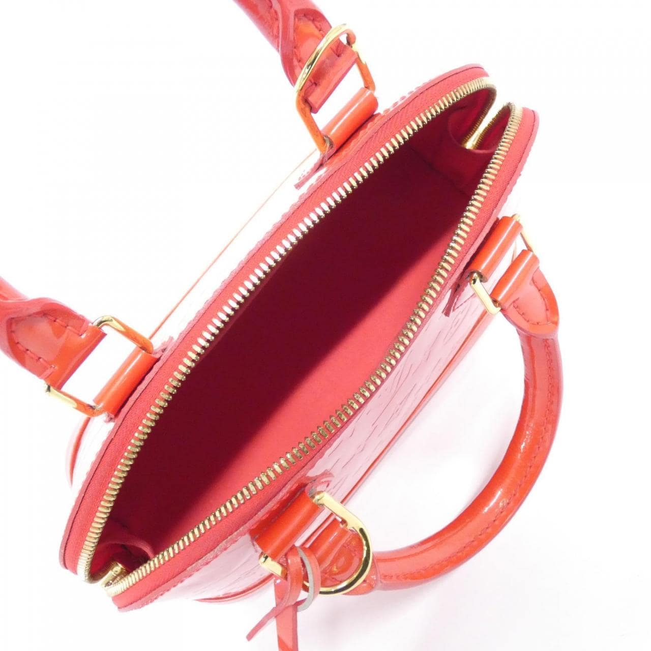 LOUIS VUITTON Alma M91698 Handbag Vernis Rouge Vernis Rank A - Thumbnail 8