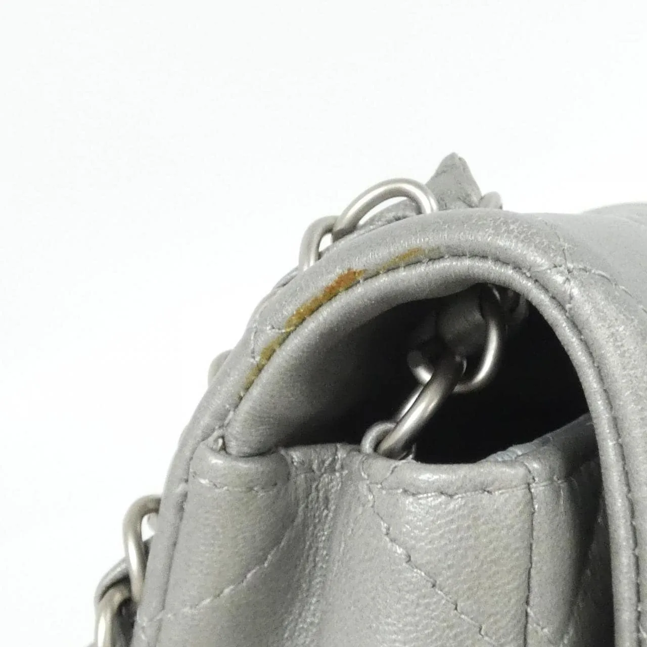 CHANEL Boy Chanel 69900 Shoulder Lambskin Silver Lambskin - Thumbnail 7