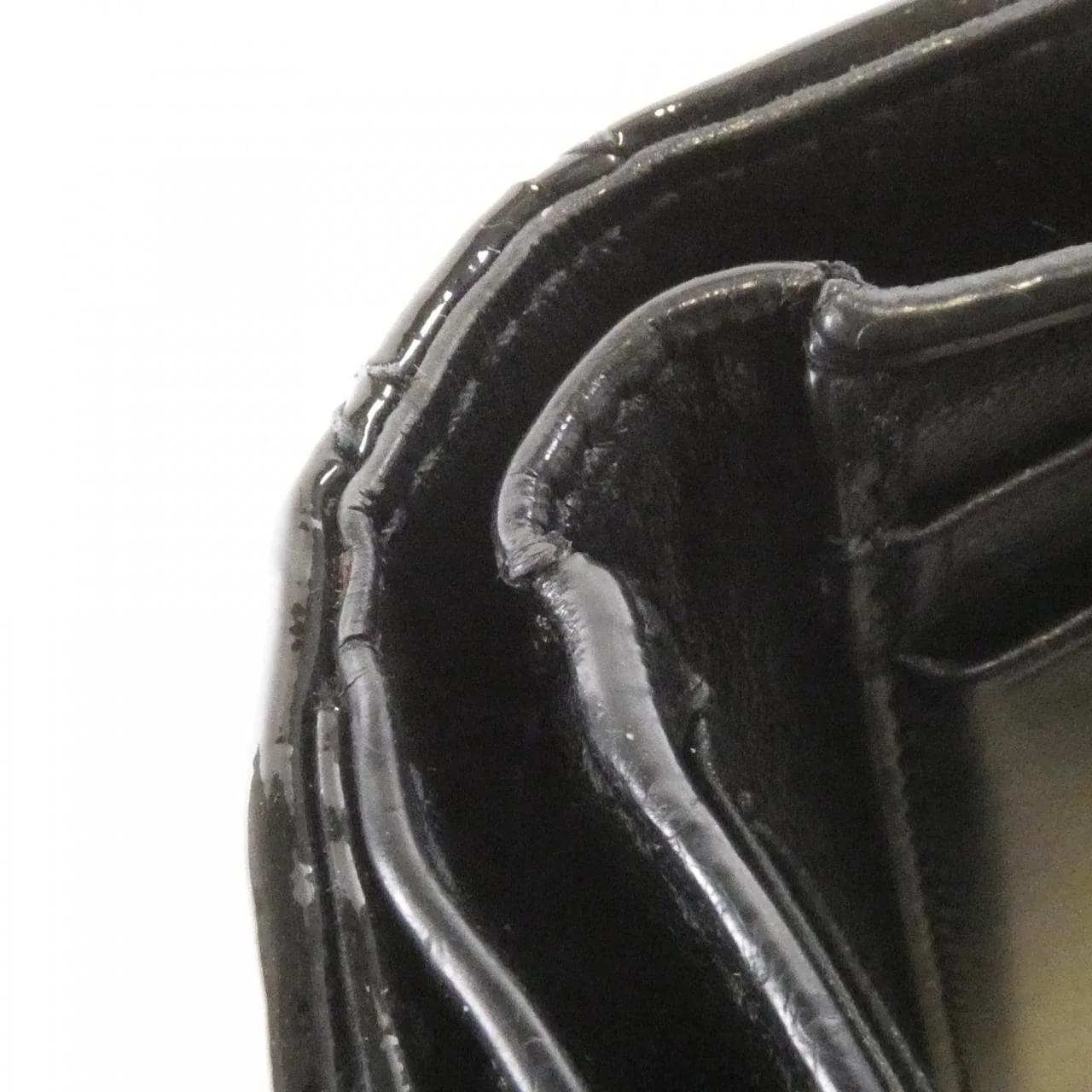 DIOR Lady Dior S0181OVRB Wallet Patent Leather Black Patent Leather Rank B - Thumbnail 5