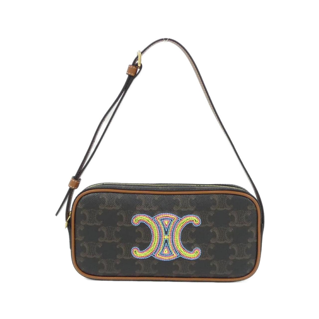 CELINE 10J582EGJ Shoulder Canvas