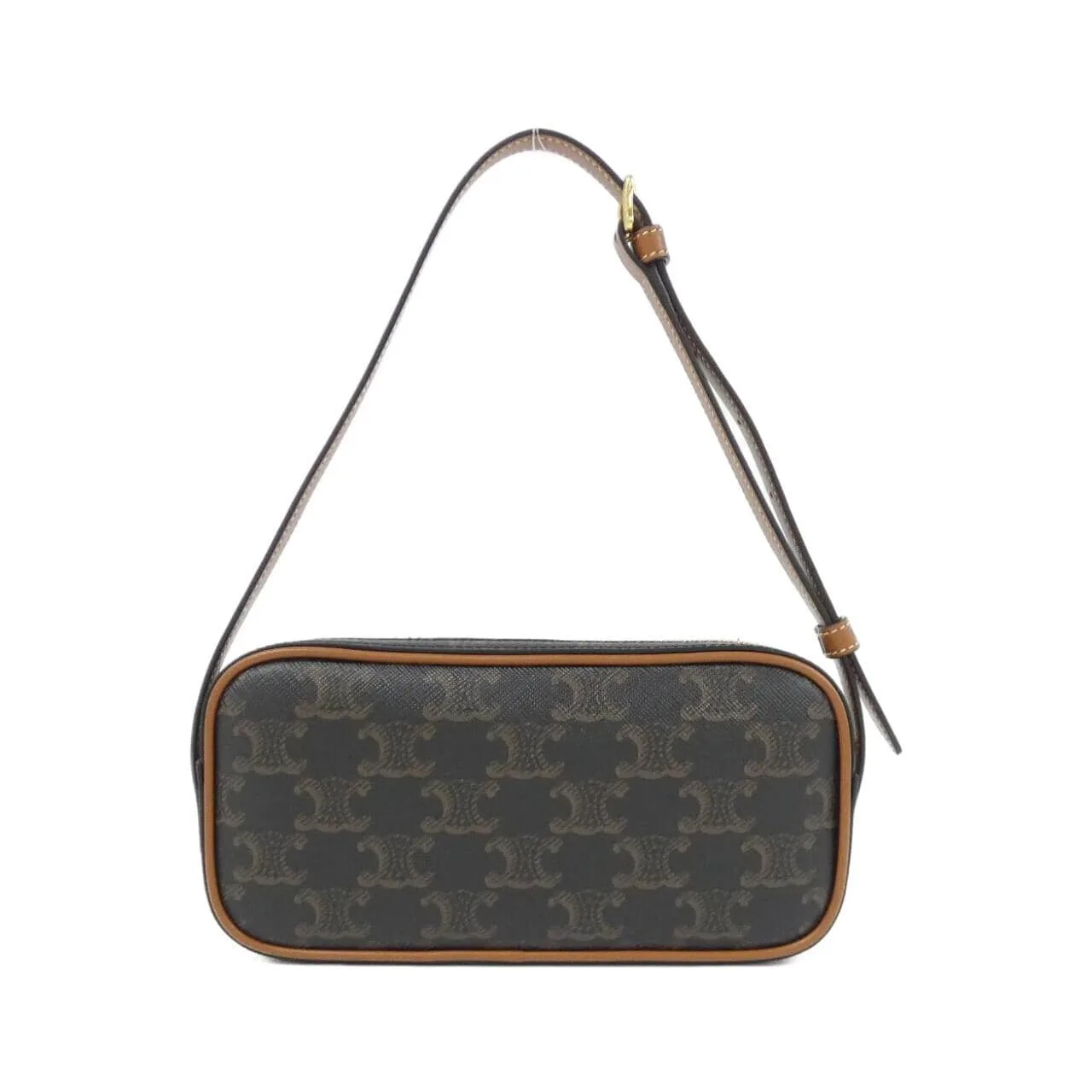 CELINE 10J582EGJ Shoulder Canvas 黑色 帆布 中古品A - 縮圖 2
