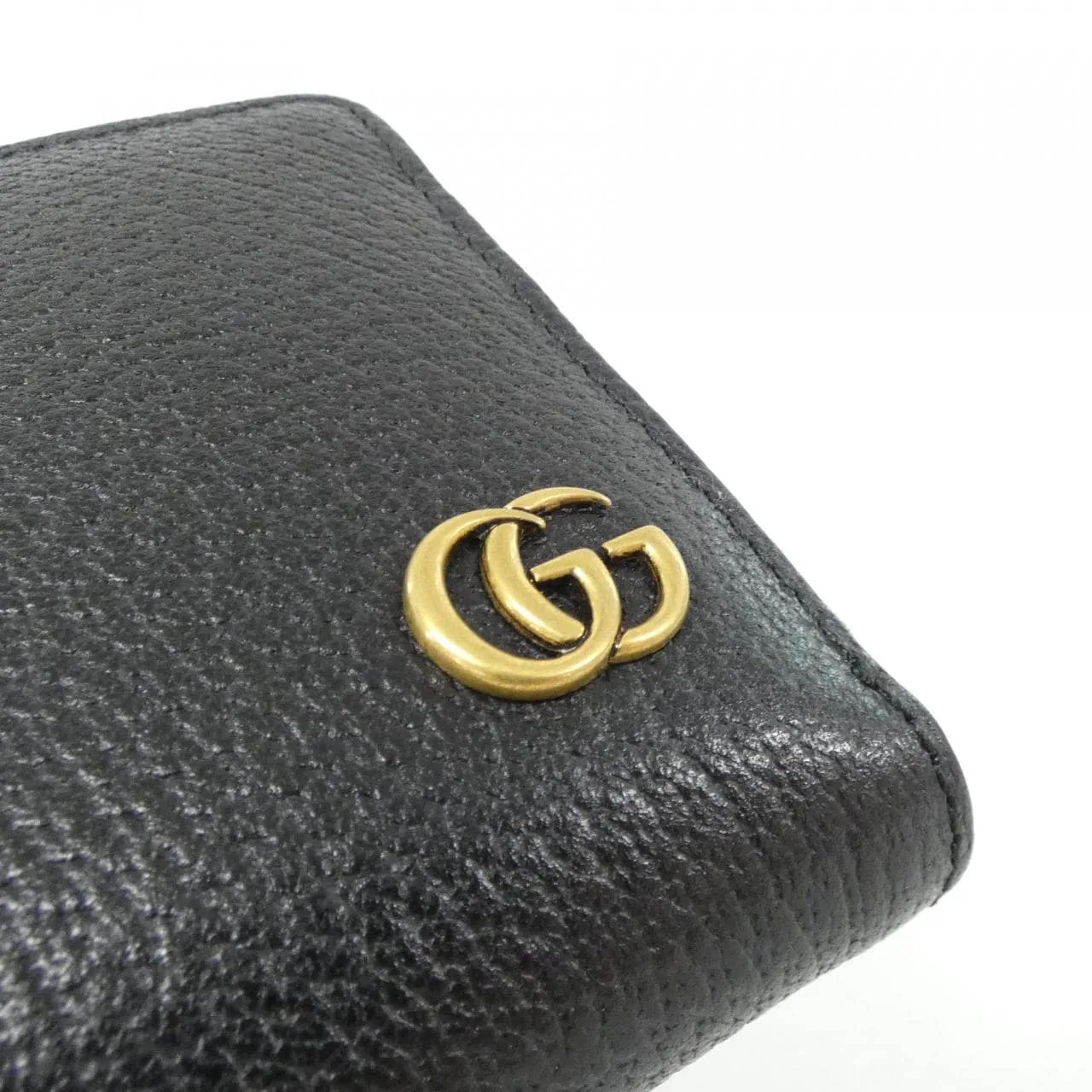 GUCCI 428736 DJ20T Wallet Leather 黑色 皮革 中古品A - 縮圖 4