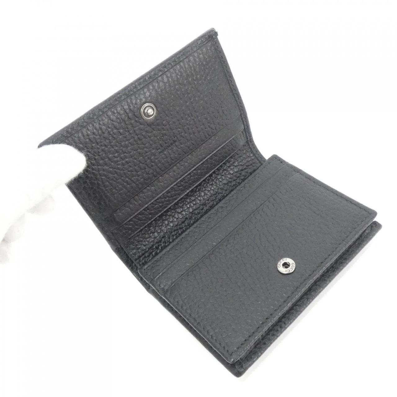 GUCCI 456126 17WEN Wallet Leather Black Leather Rank A - Thumbnail 6