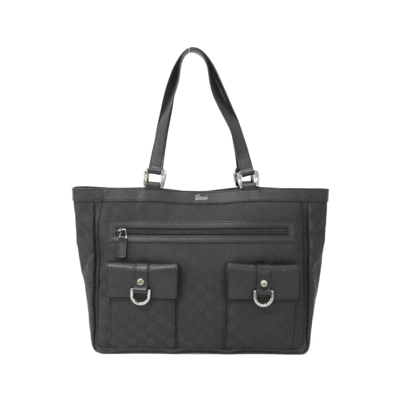 GUCCI 268639 Handbag Nylon Black