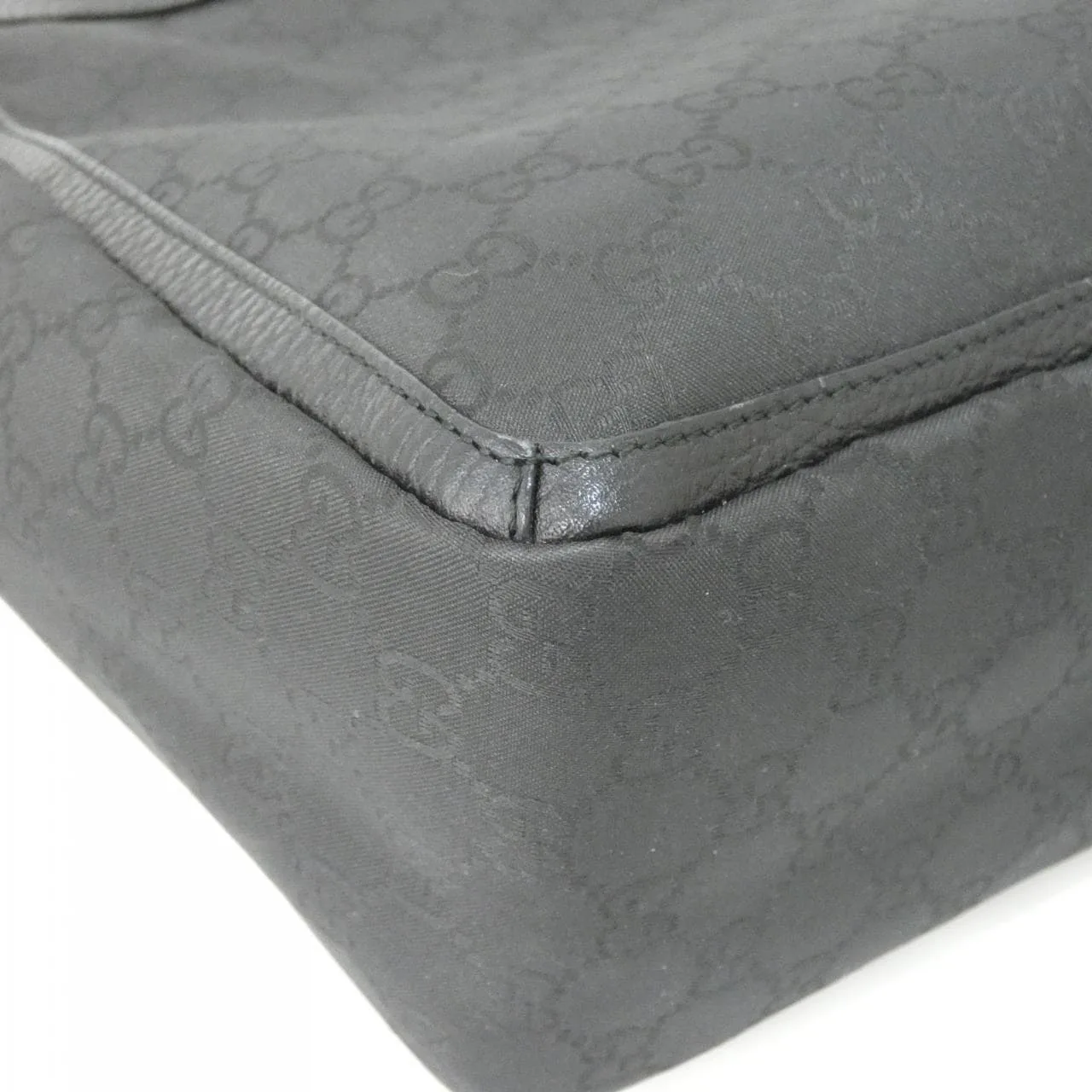 GUCCI 268639 Handbag Nylon 黑色 尼龍 中古品A - 縮圖 3