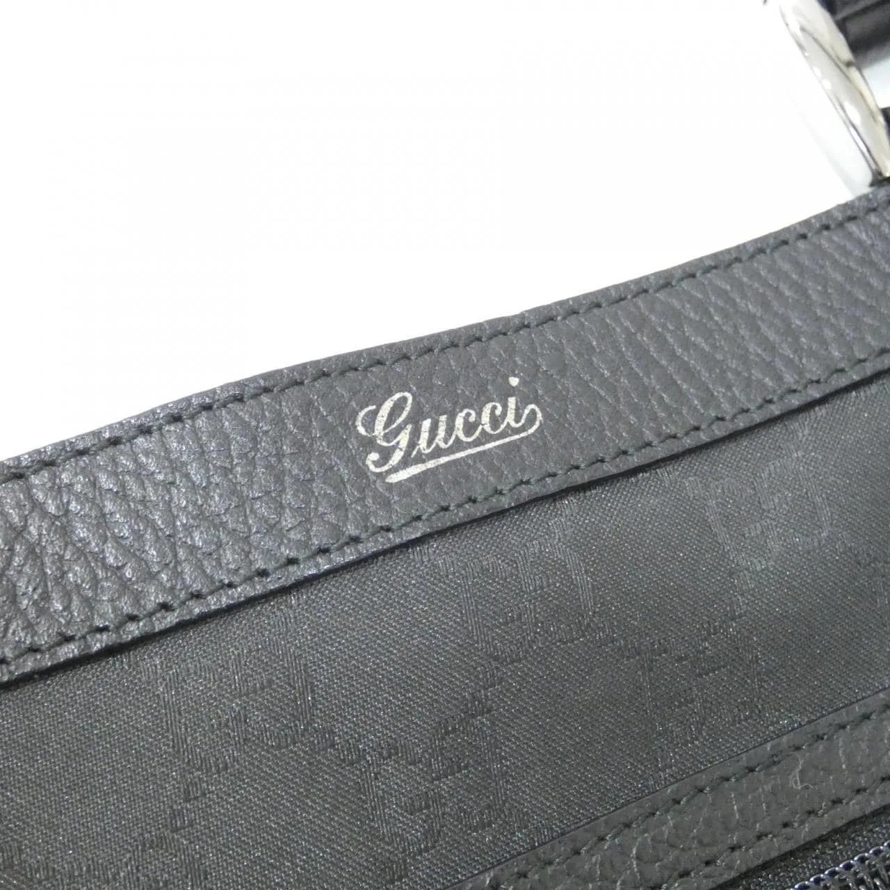 GUCCI 268639 Handbag Nylon 黑色 尼龍 中古品A - 縮圖 6