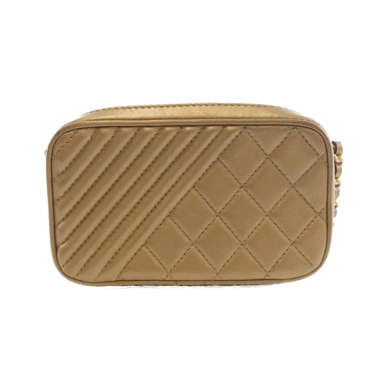 CHANEL 92654 Shoulder Lambskin 金色 羊皮 中古品B - 縮圖 2