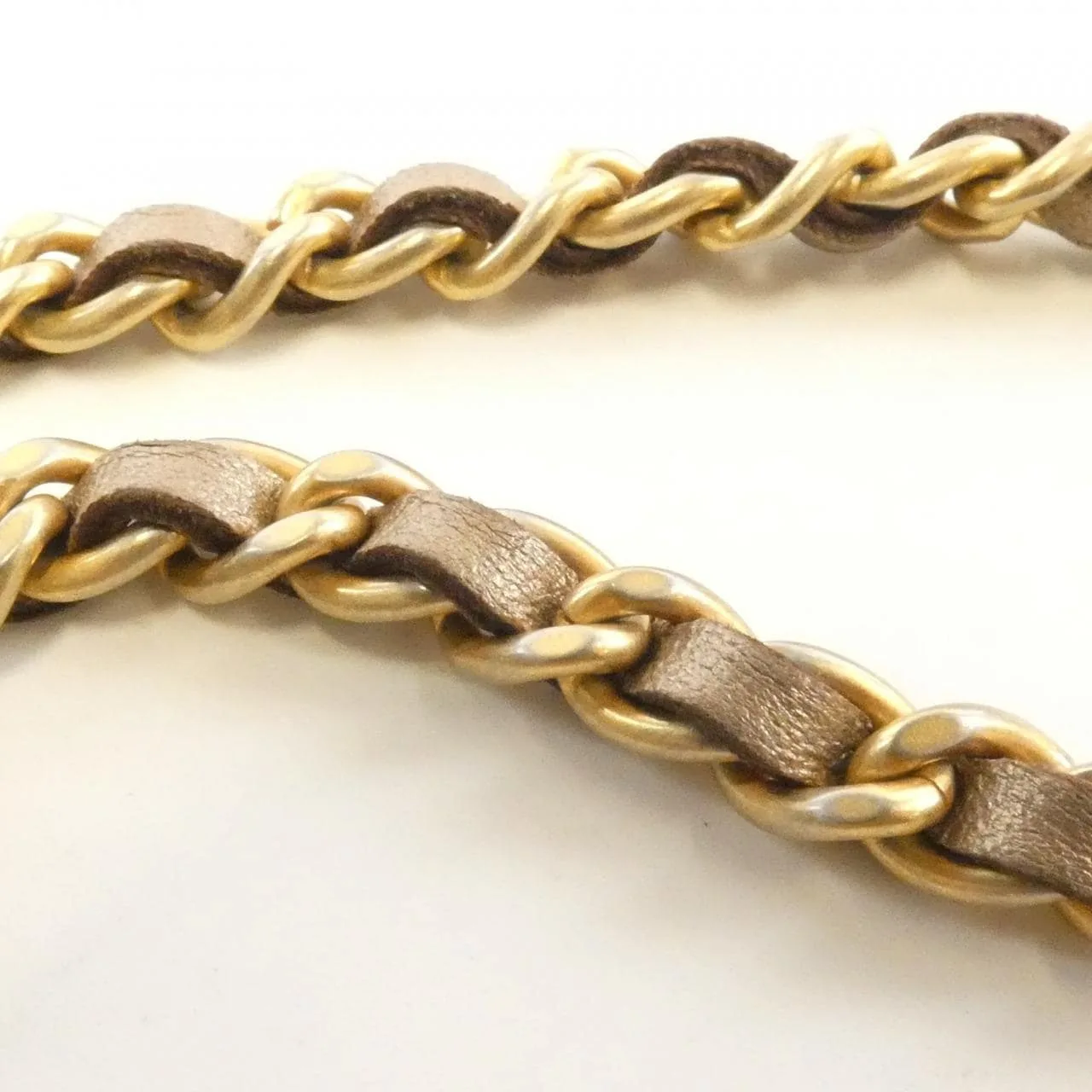 CHANEL 92654 Shoulder Lambskin 金色 羊皮 中古品B - 縮圖 8