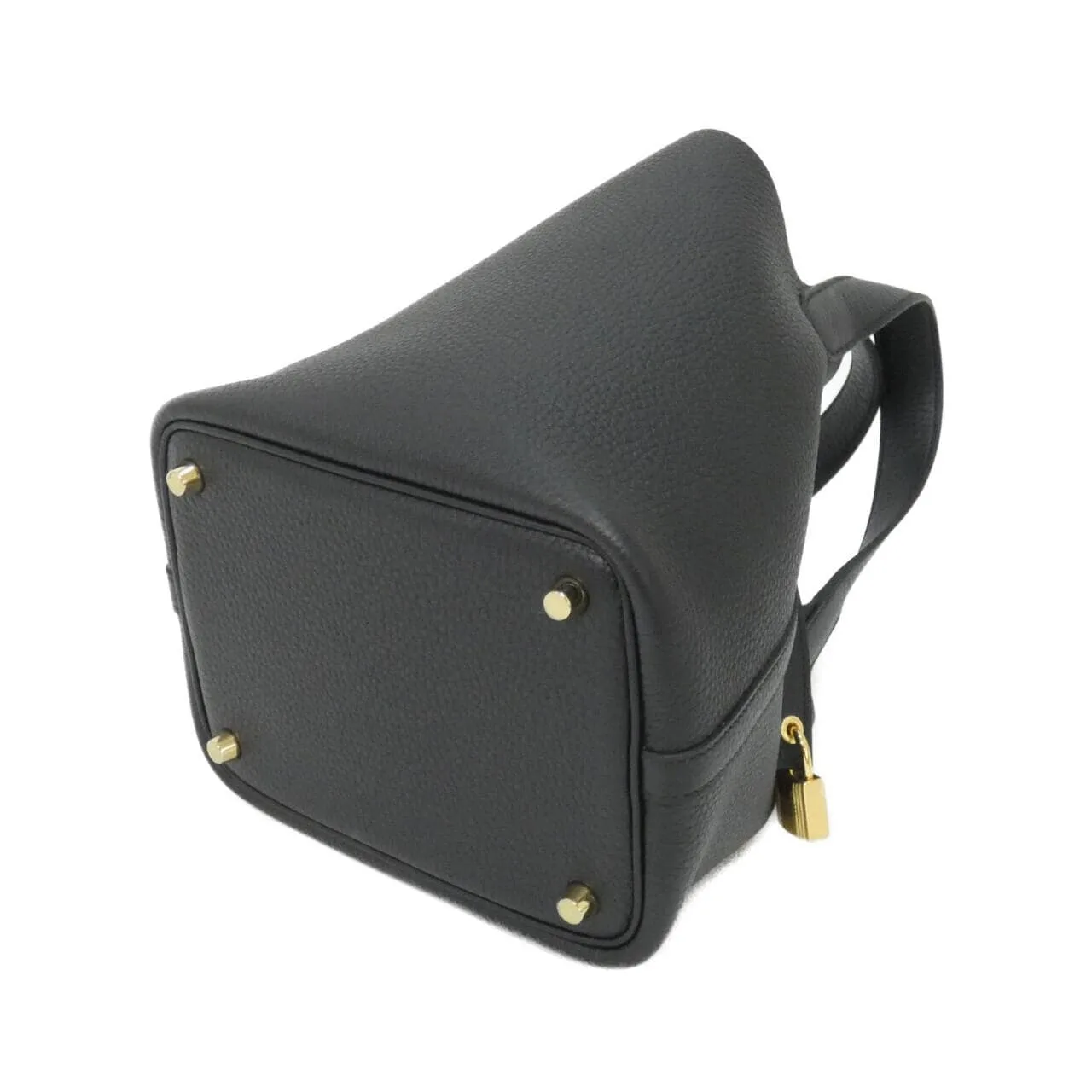 HERMES 056289CC Handbag Clemence Black Clemence Leather - Thumbnail 2