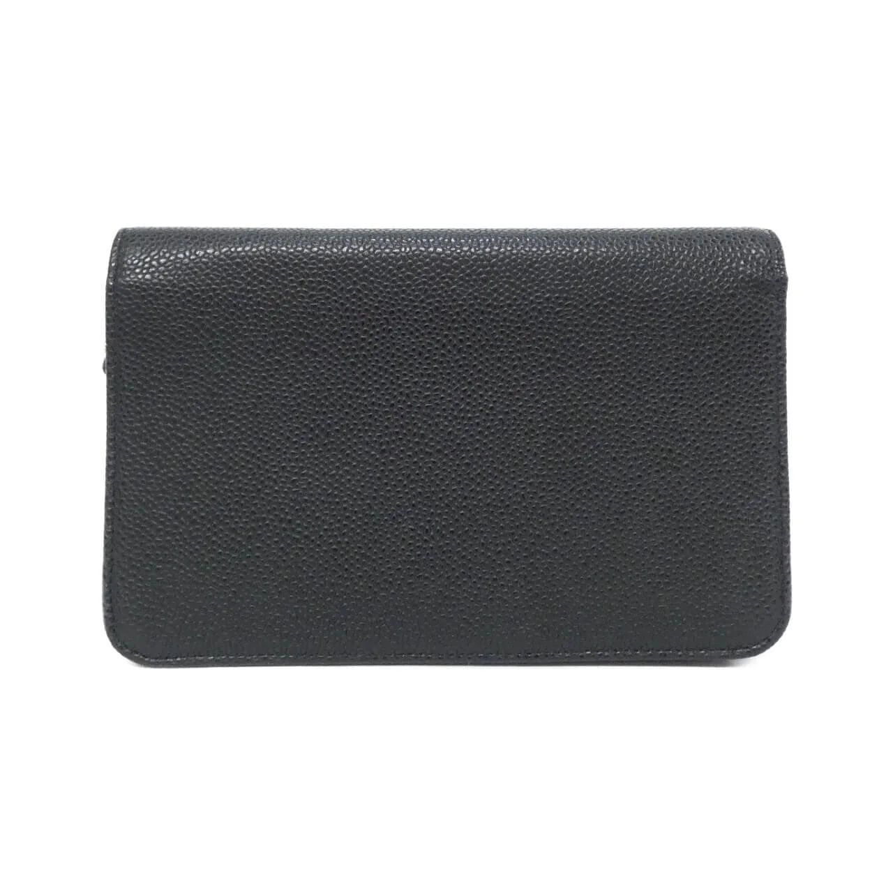 CHANEL 48654 Wallet Grained Calfskin Black Grained Calfskin Rank A - Thumbnail 2
