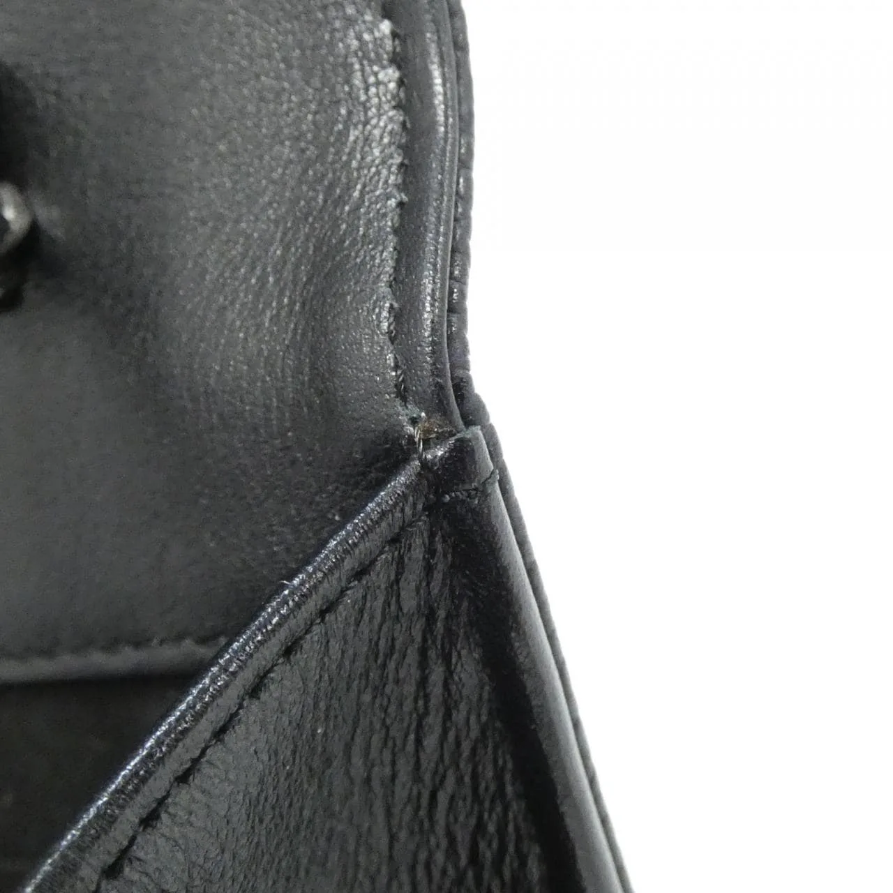 CHANEL 48654 Wallet Grained Calfskin Black Grained Calfskin Rank A - Thumbnail 7