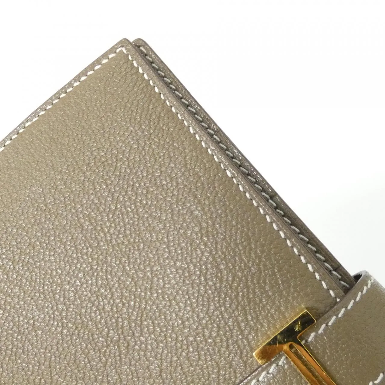 HERMES 039078CC Wallet Etoupe Rank A - Thumbnail 4