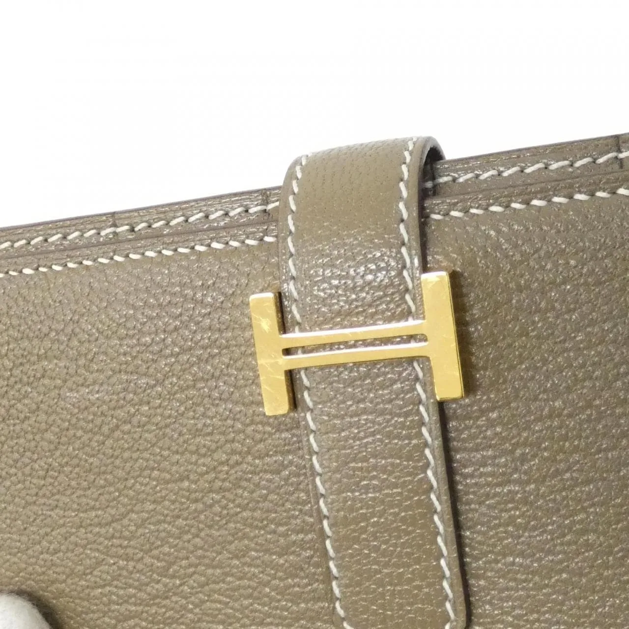 HERMES 039078CC Wallet Etoupe Rank A - Thumbnail 5