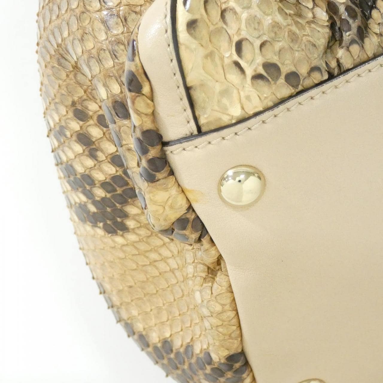 GUCCI 189835 Shoulder Python Beige Python - Thumbnail 3
