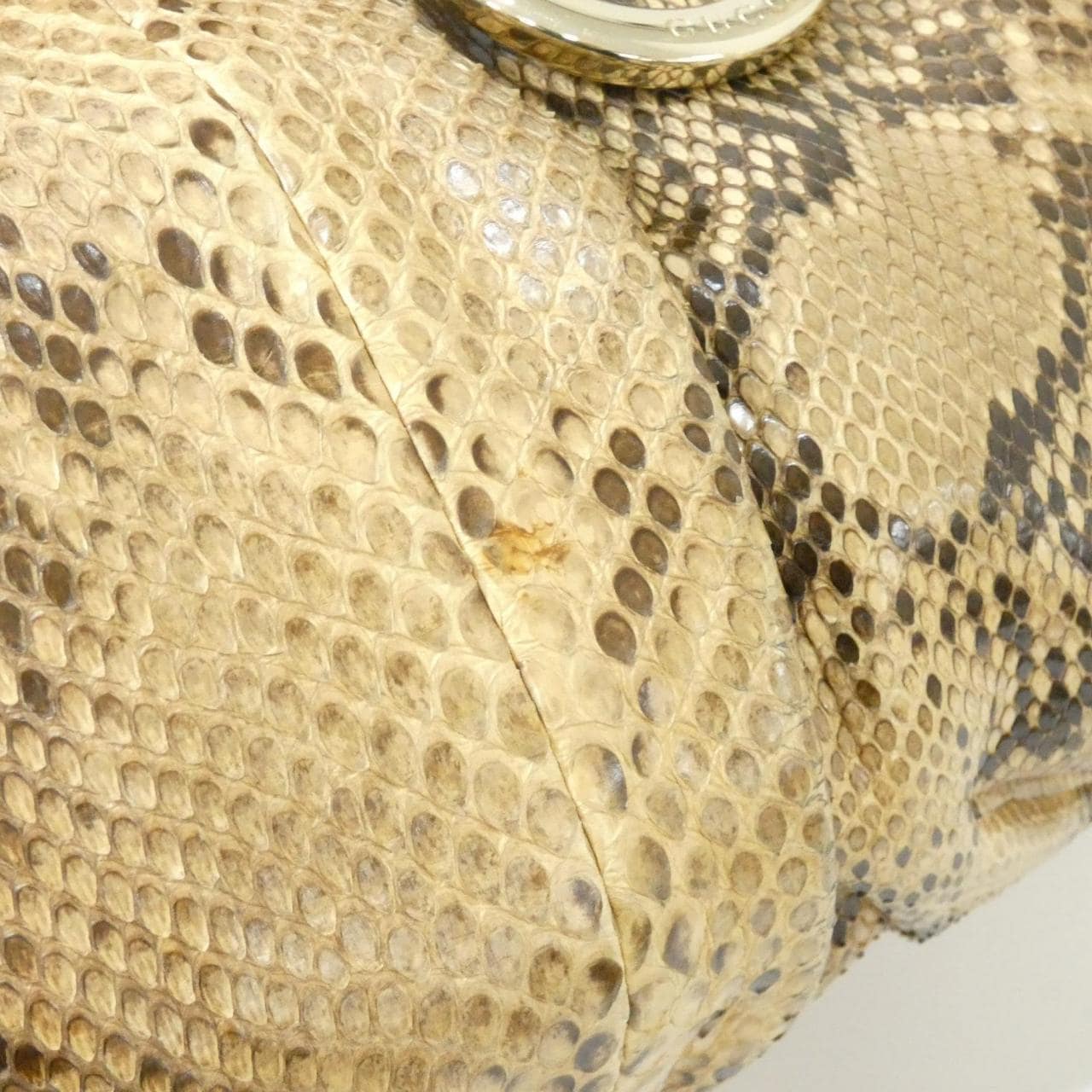 GUCCI 189835 Shoulder Python Beige Python - Thumbnail 5