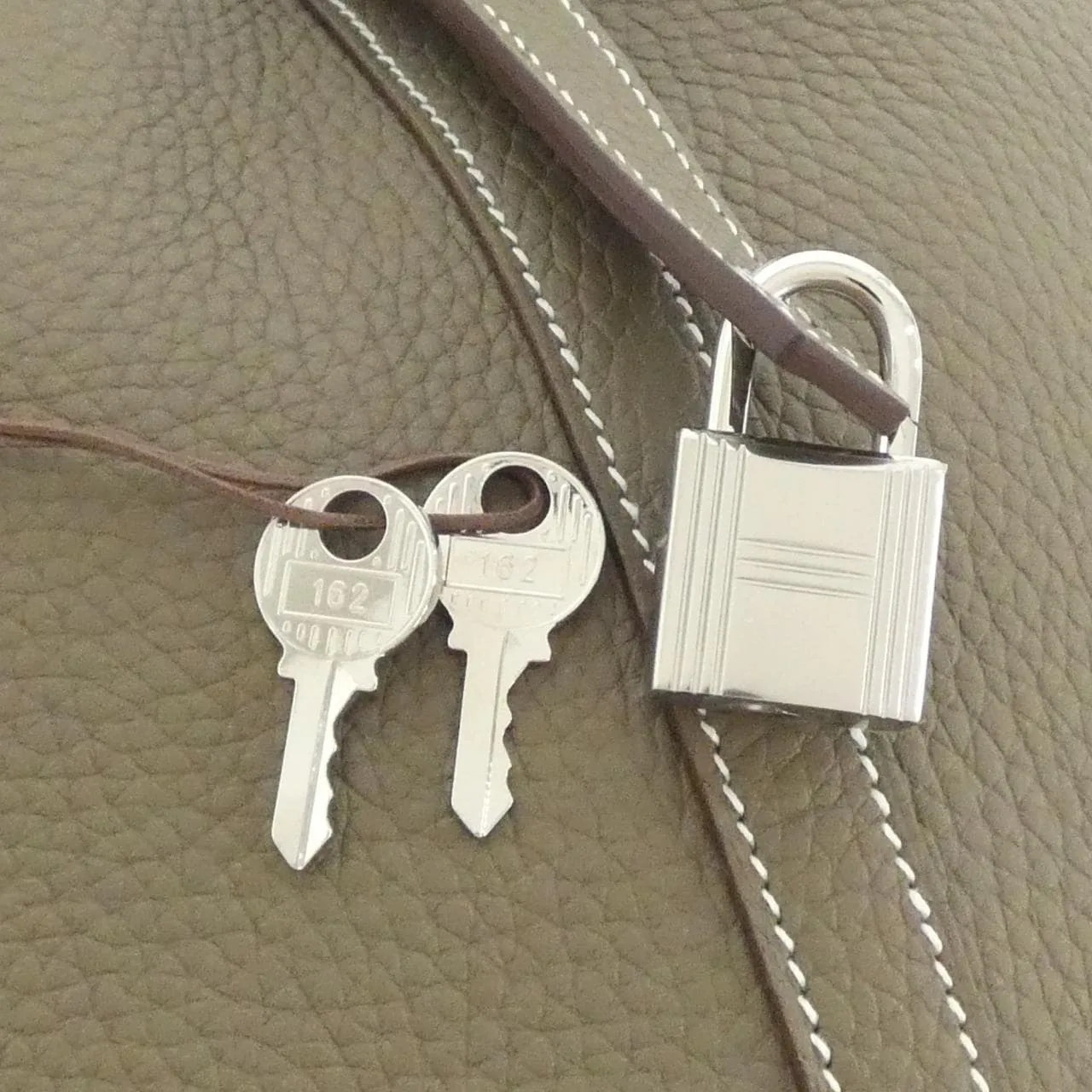 HERMES Picotin 056289CK Handbag Clemence Etoupe Clemence Leather Unused - Thumbnail 3