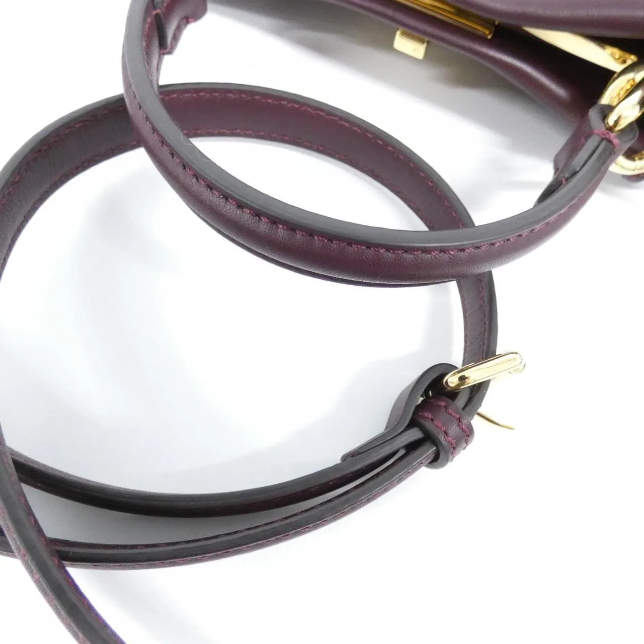 FENDI Peekaboo 8BN244 AQ09 Handbag Leather Black Leather - Thumbnail 3