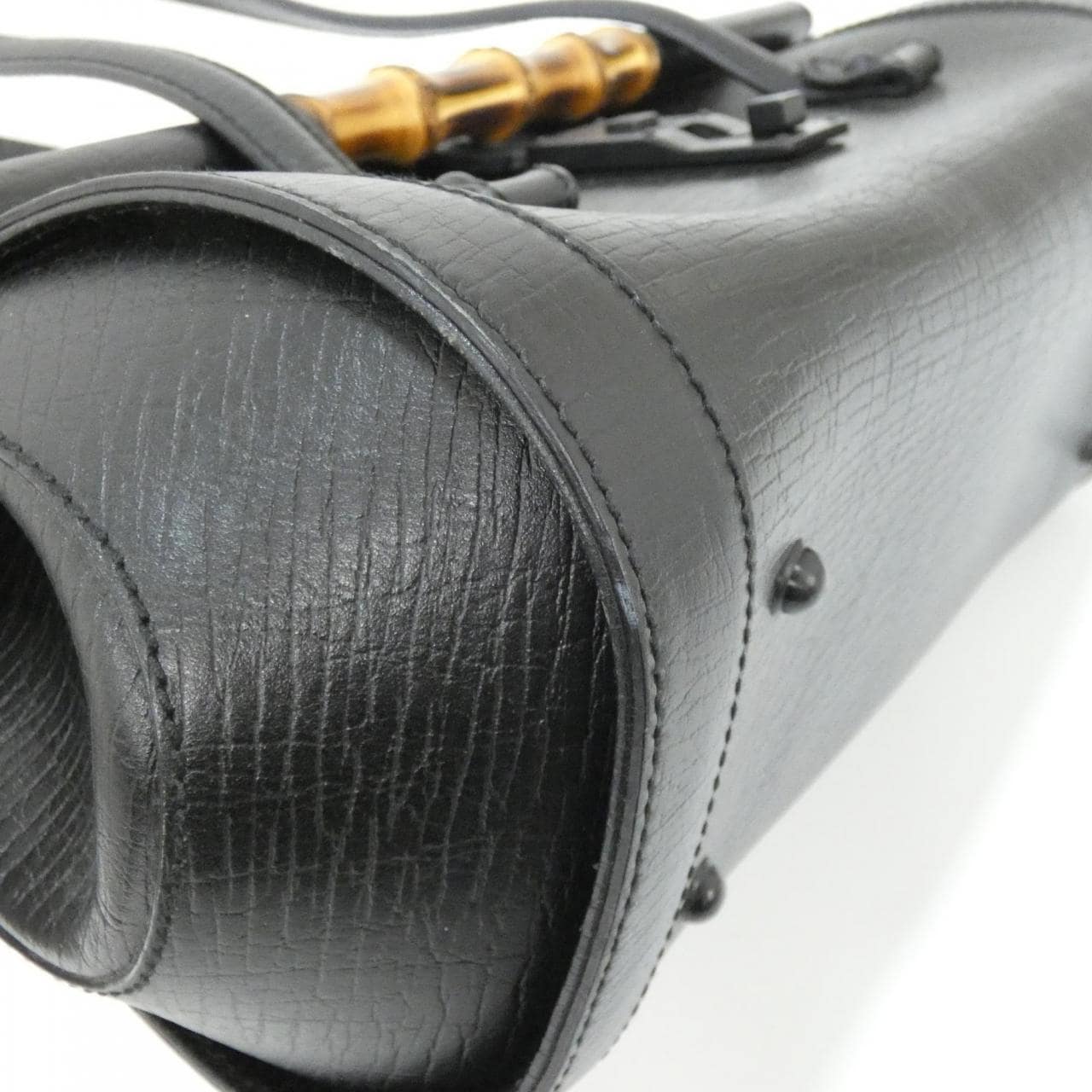 GUCCI 111713 Handbag Leather Black Leather - Thumbnail 3