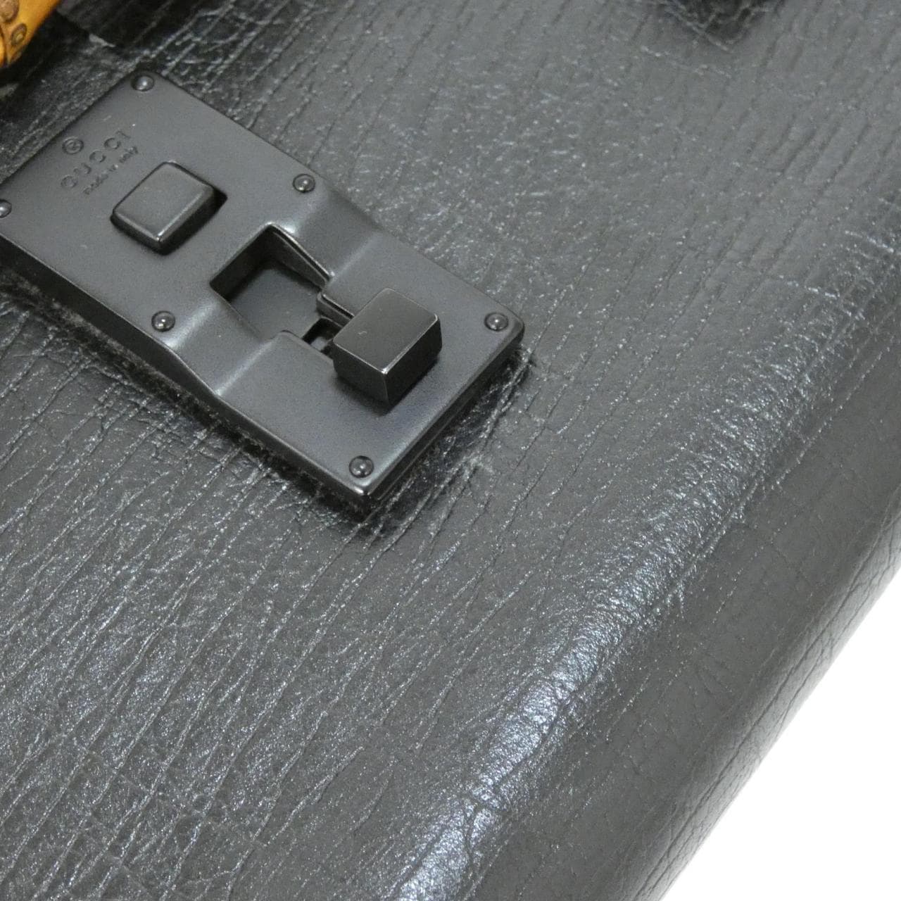 GUCCI 111713 Handbag Leather Black Leather - Thumbnail 4