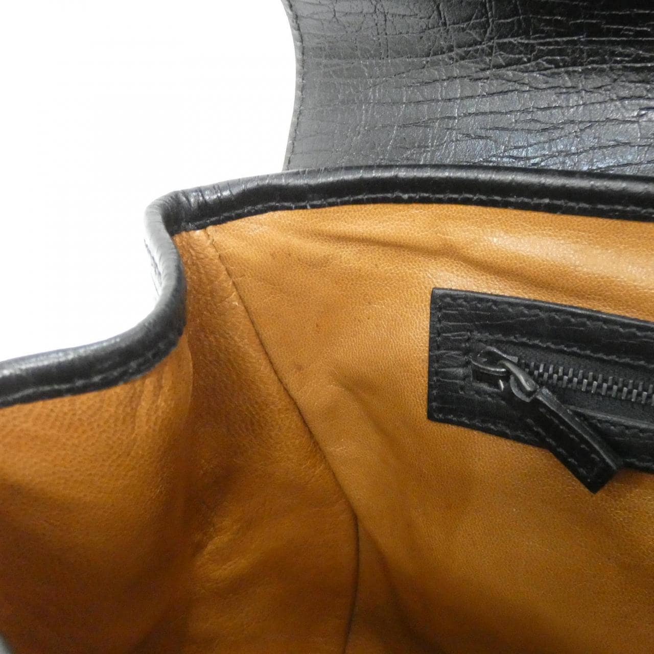 GUCCI 111713 Handbag Leather Black Leather - Thumbnail 10