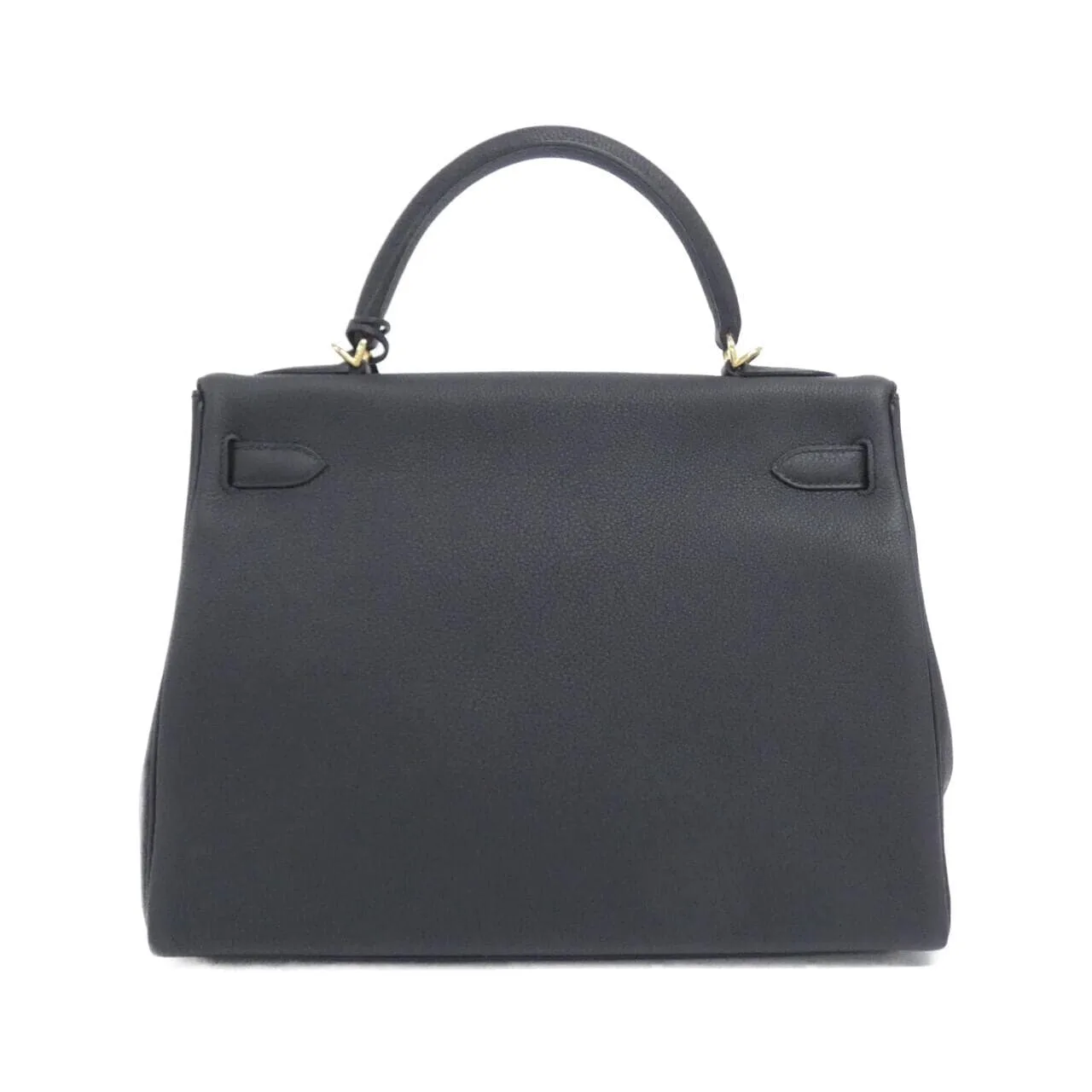 HERMES Kelly 027631CC Handbag Togo Black Togo Leather Rank A - Thumbnail 2