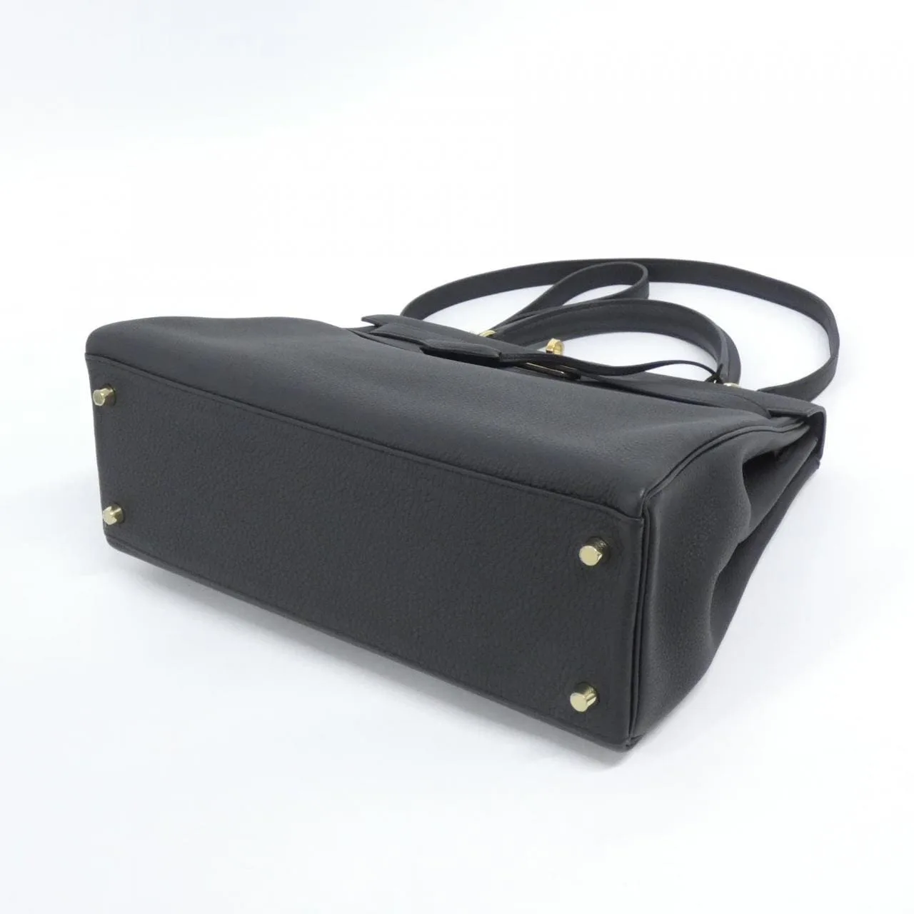 HERMES Kelly 027631CC Handbag Togo Black Togo Leather Rank A - Thumbnail 3