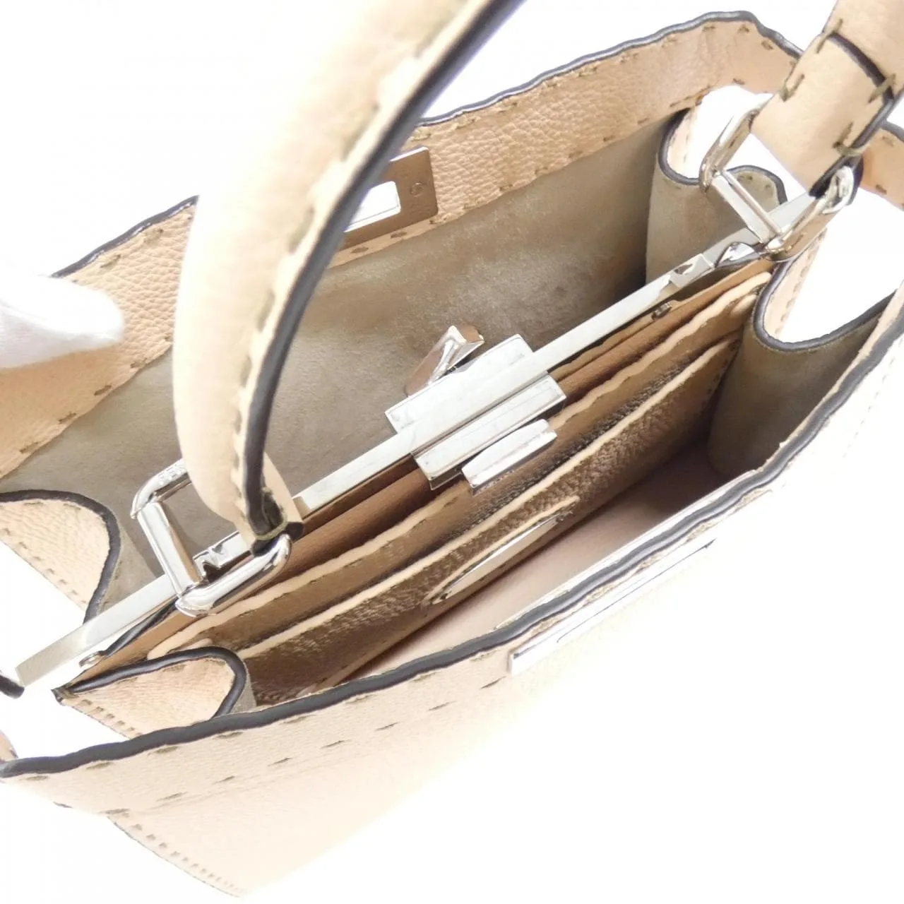 FENDI Peekaboo 8BN321 AMQ7 Handbag Black Rank A - Thumbnail 5