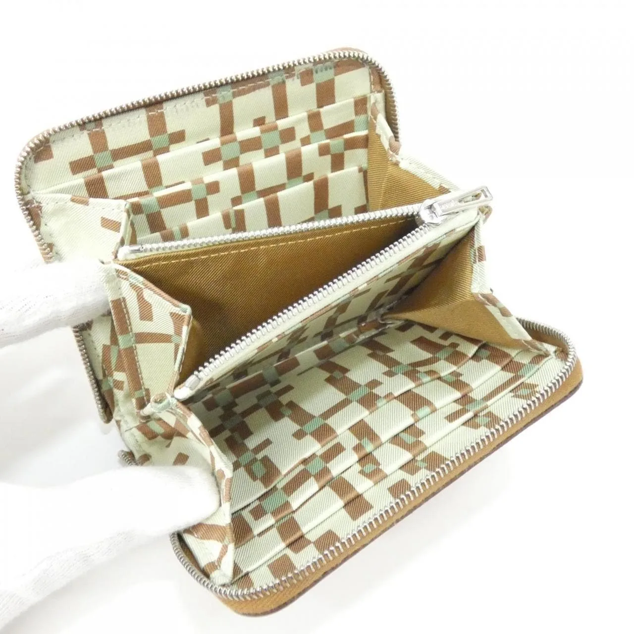 HERMES 084204CK Wallet Epsom Gold Epsom Leather Rank A - Thumbnail 5