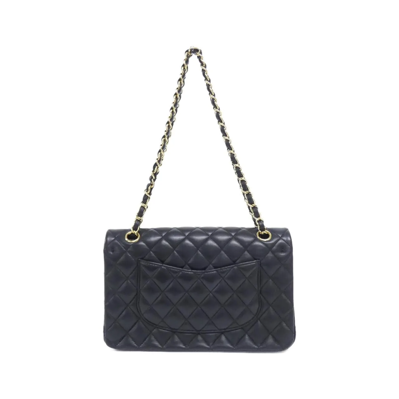 CHANEL Matelasse 1112 Shoulder Lambskin Black Lambskin Rank A - Thumbnail 2