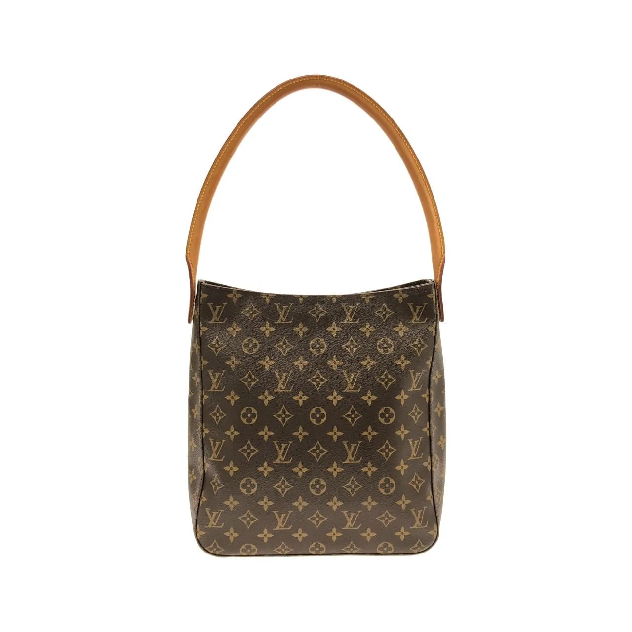 LOUIS VUITTON Looping M51145 Shoulder Monogram 黑色 Monogram 中古品A - 縮圖 2