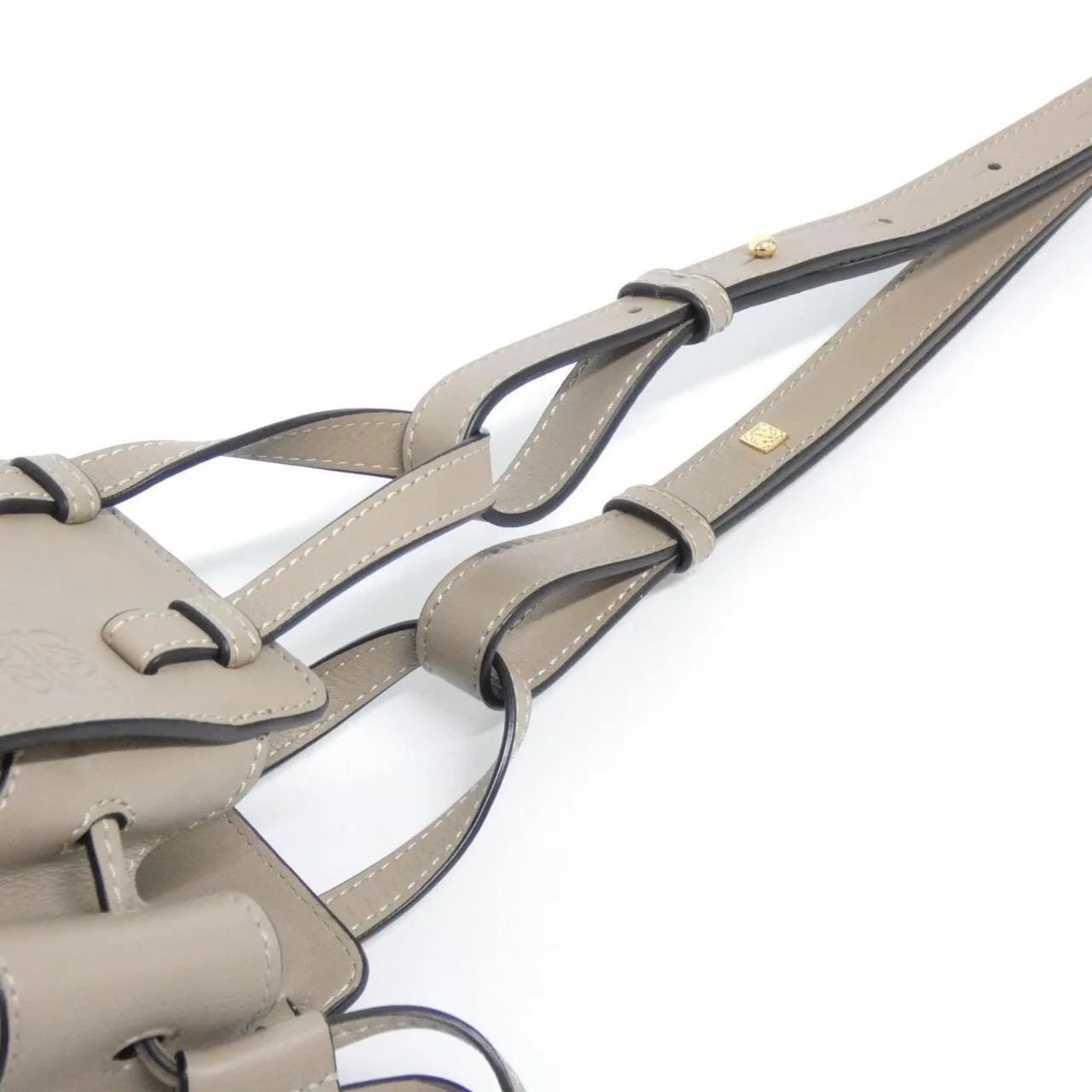 LOEWE Hammock 314 30 V07 Shoulder 黑色 中古品A - 縮圖 4