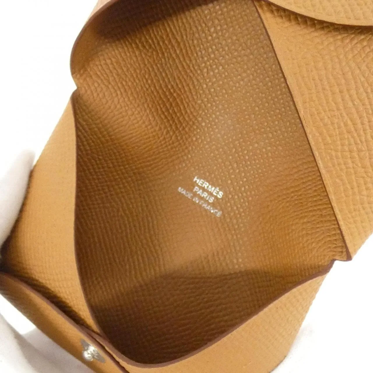 HERMES 044164CK Card Case Epsom Gold Epsom Leather Unused - Thumbnail 4