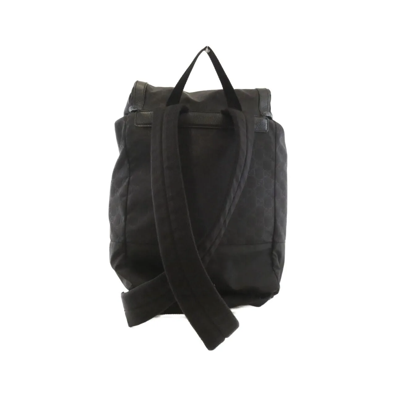 GUCCI 387071 KQF2N Backpack Nylon 黑色 尼龍 中古品B - 縮圖 2