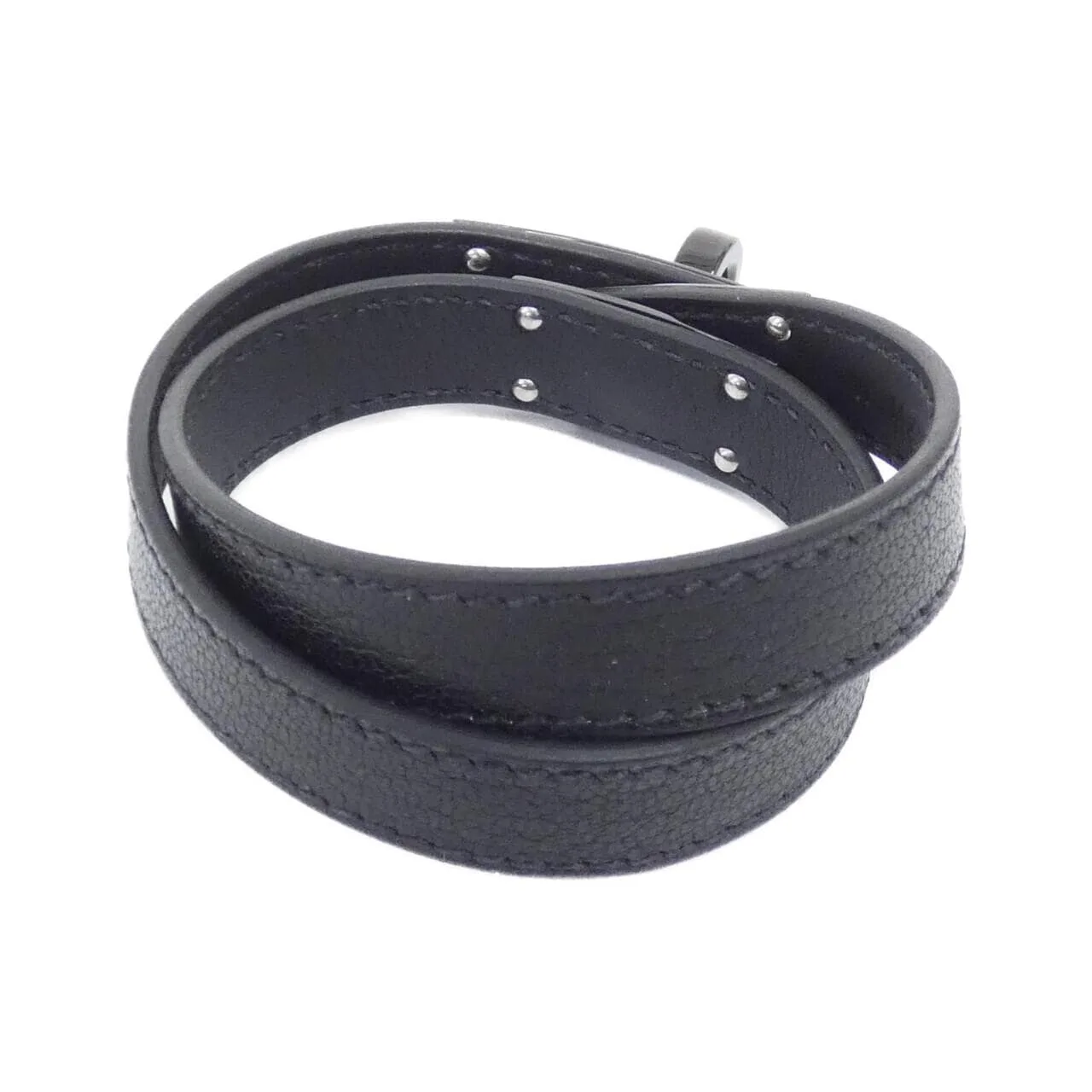 HERMES Kelly 010680CH Accessories Black Rank A - Thumbnail 2