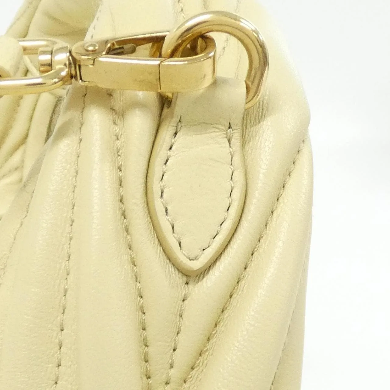 MIU MIU 5BP078 Handbag Beige Rank A - Thumbnail 5