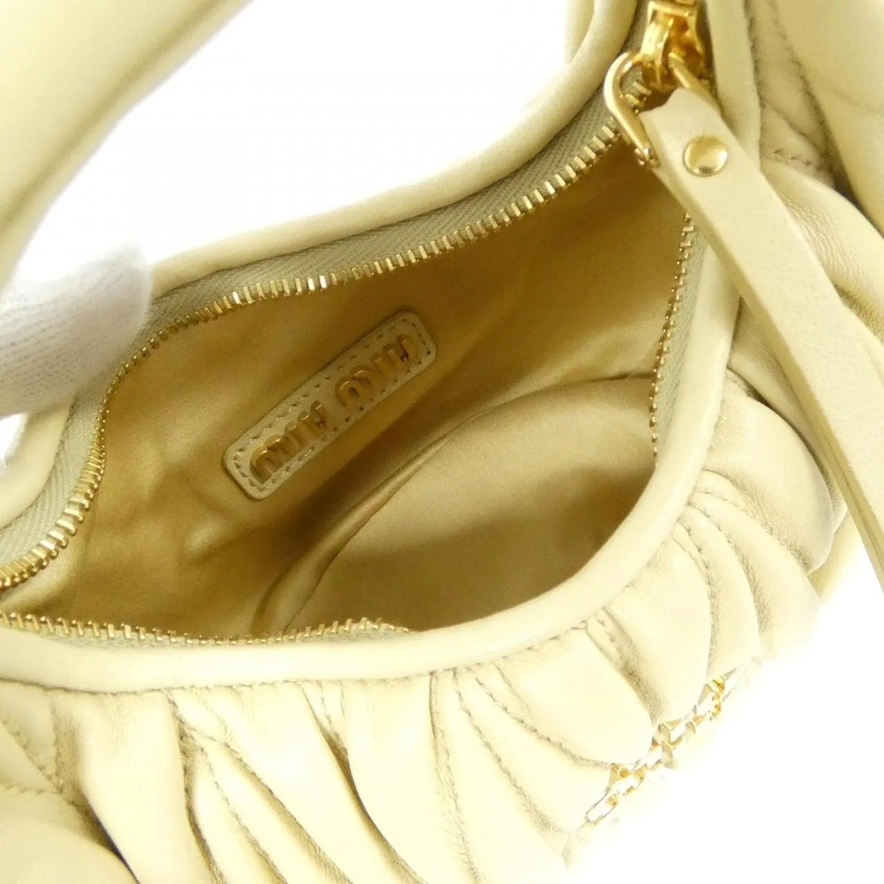 MIU MIU 5BP078 Handbag Beige Rank A - Thumbnail 10