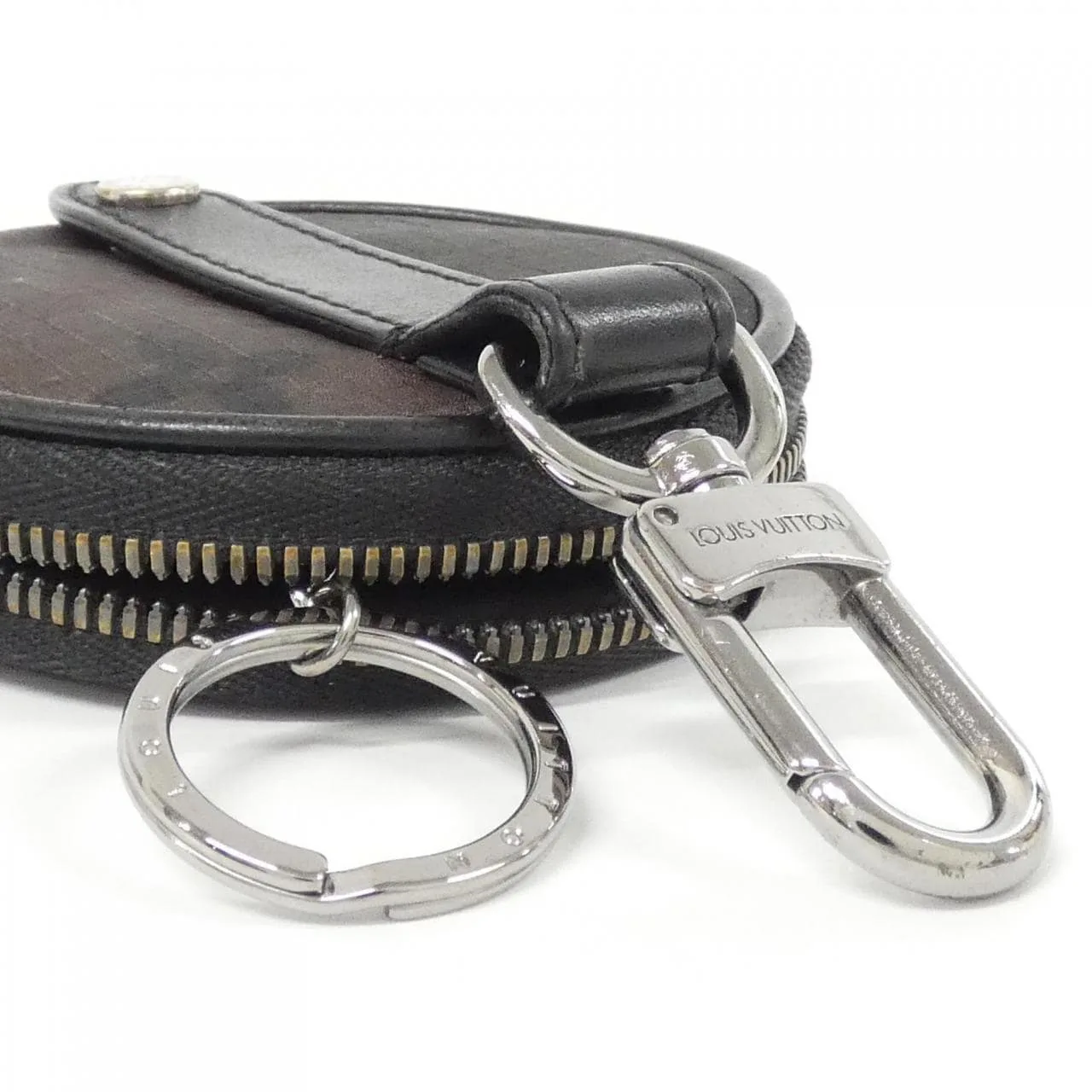 LOUIS VUITTON MP2711 Key Case Nylon Black Nylon Rank B - Thumbnail 7