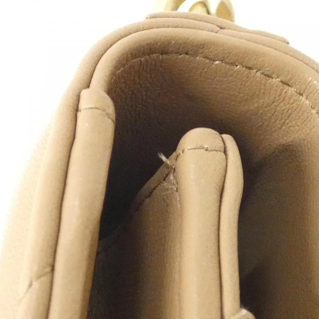 CHANEL Chanel 19 AP3267 Wallet Lambskin Beige Lambskin Rank A - Thumbnail 4