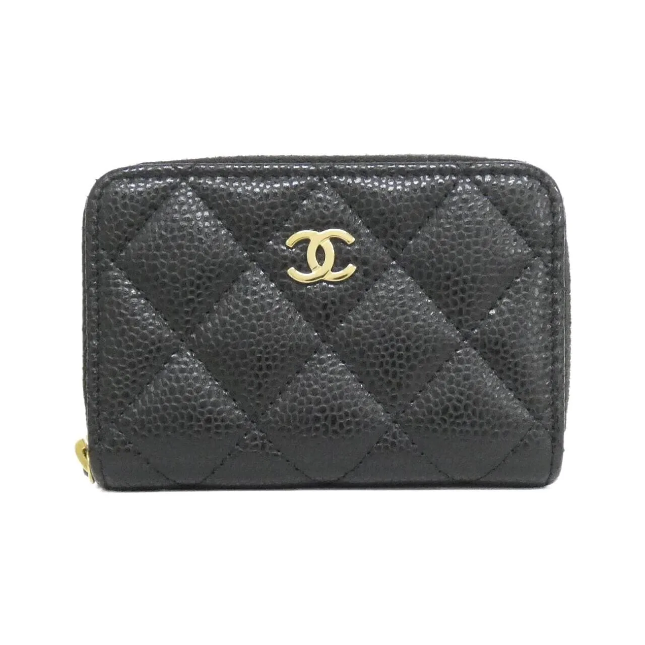 CHANEL Timeless Classic AP0216 Coin Case Grained Calfskin Black