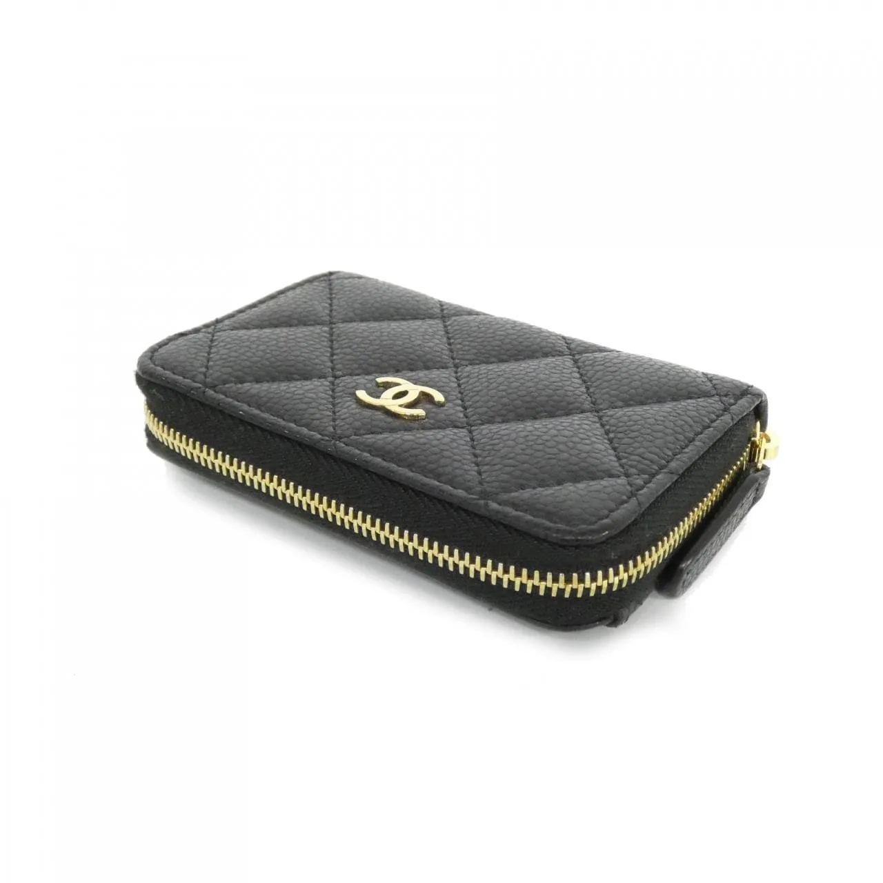 CHANEL Timeless Classic AP0216 Coin Case Grained Calfskin Black Grained Calfskin Rank A - Thumbnail 3