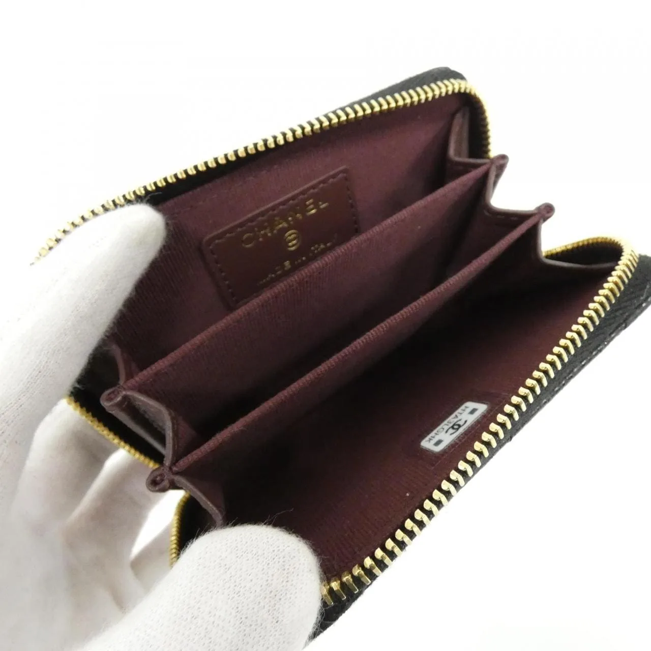 CHANEL Timeless Classic AP0216 Coin Case Grained Calfskin Black Grained Calfskin Rank A - Thumbnail 7